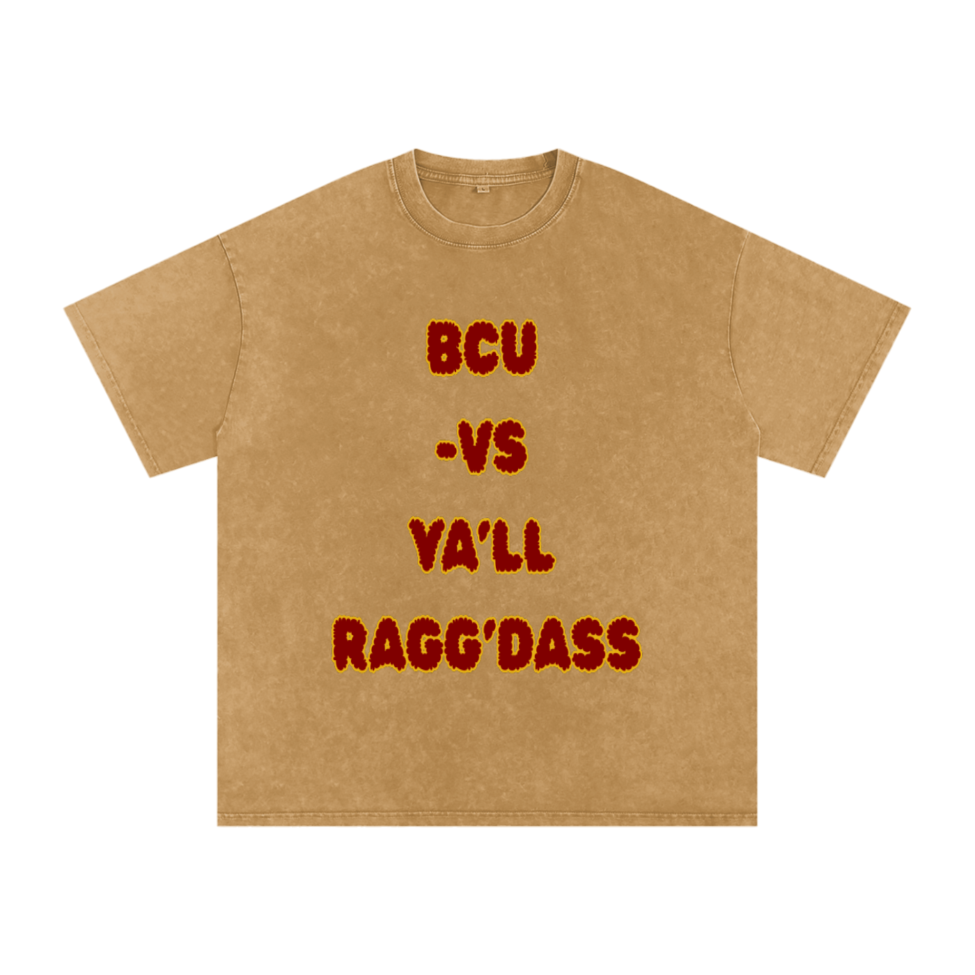 BCU Bethune Cookman University Shirt Snow Washed Oversized Cotton T-Shirt
