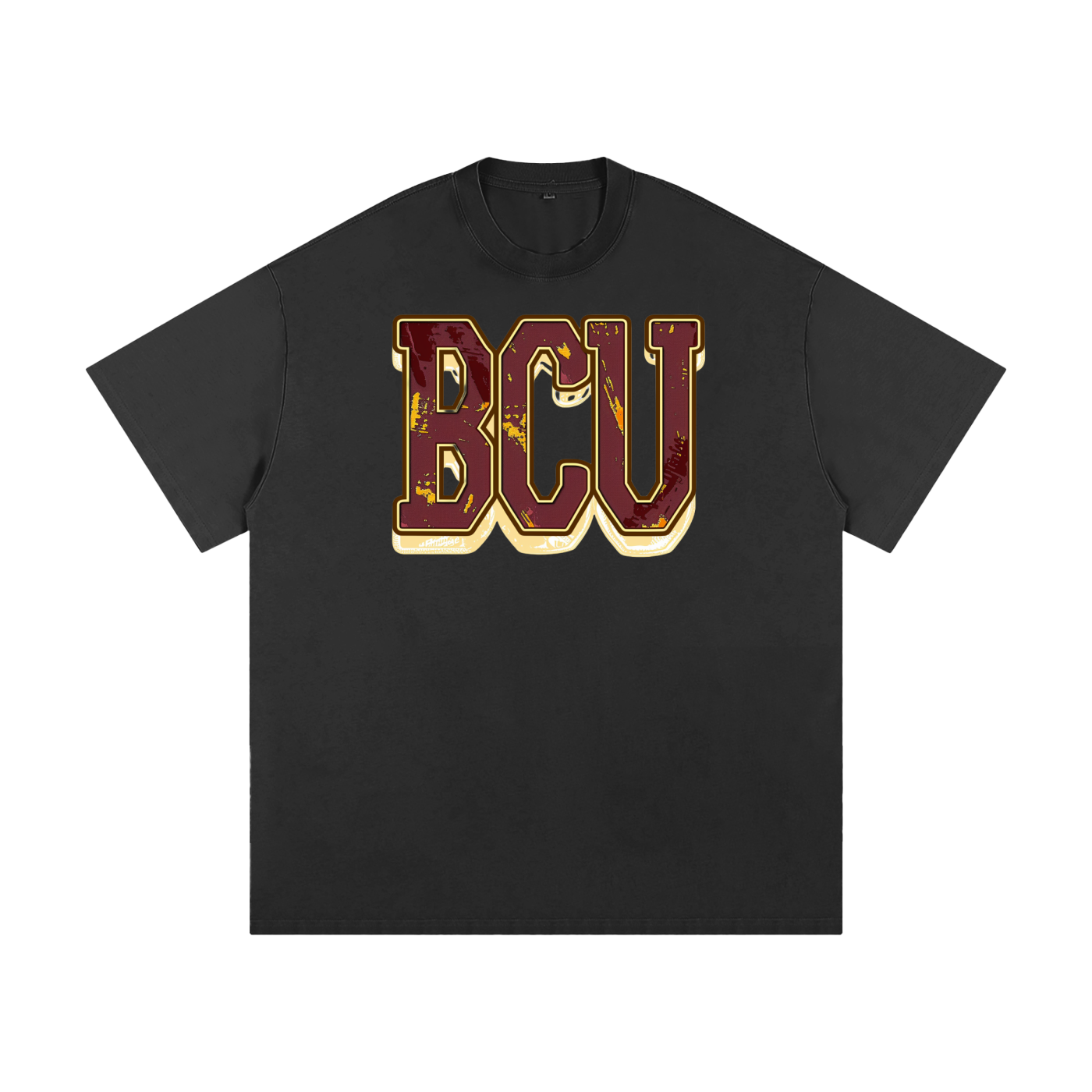 BCU Distressed BCU Bethune Cookman Heavyweight Loose Fit T-Shirt
