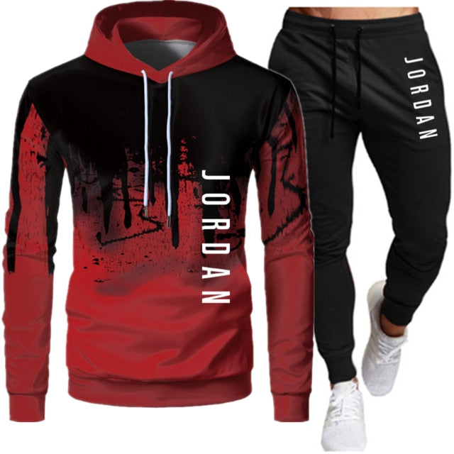 Men’s Jordan-Inspired Two-Piece Tracksuit – Autumn Winter Hooded Sweatshirt & Jogger Set, Streetwear Sportswear Outfit
Sets Tracksuit Men Autumn Winter Hooded Sweatshirt Drawstring Outfit Sportswear Two Piece Set