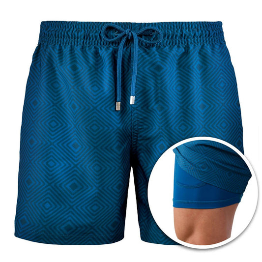 Mighty Lifestyle Shorts Men's Sports Basketball Pants Sweatpants Printed Double Shorts