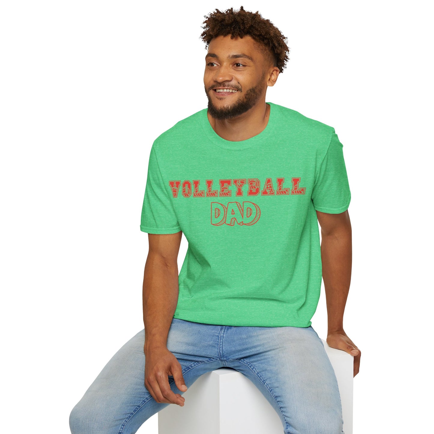 Volleyball Dad | Volleyball Shirt | Sports Shirt | Gift for Dad Gift for Father | Baller Shirt | Mighty Lifestyle | Softstyle T-Shirt