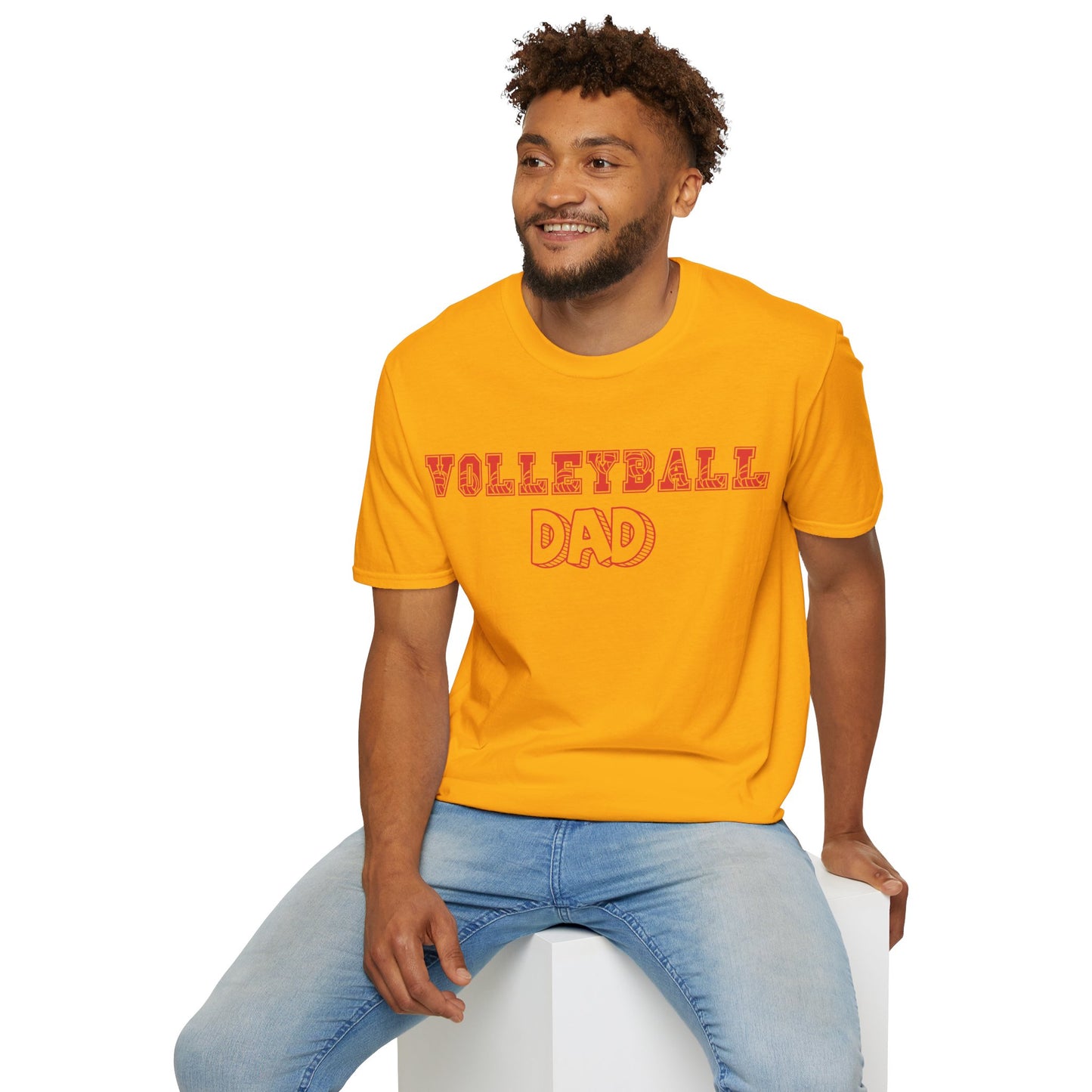 Volleyball Dad | Volleyball Shirt | Sports Shirt | Gift for Dad Gift for Father | Baller Shirt | Mighty Lifestyle | Softstyle T-Shirt