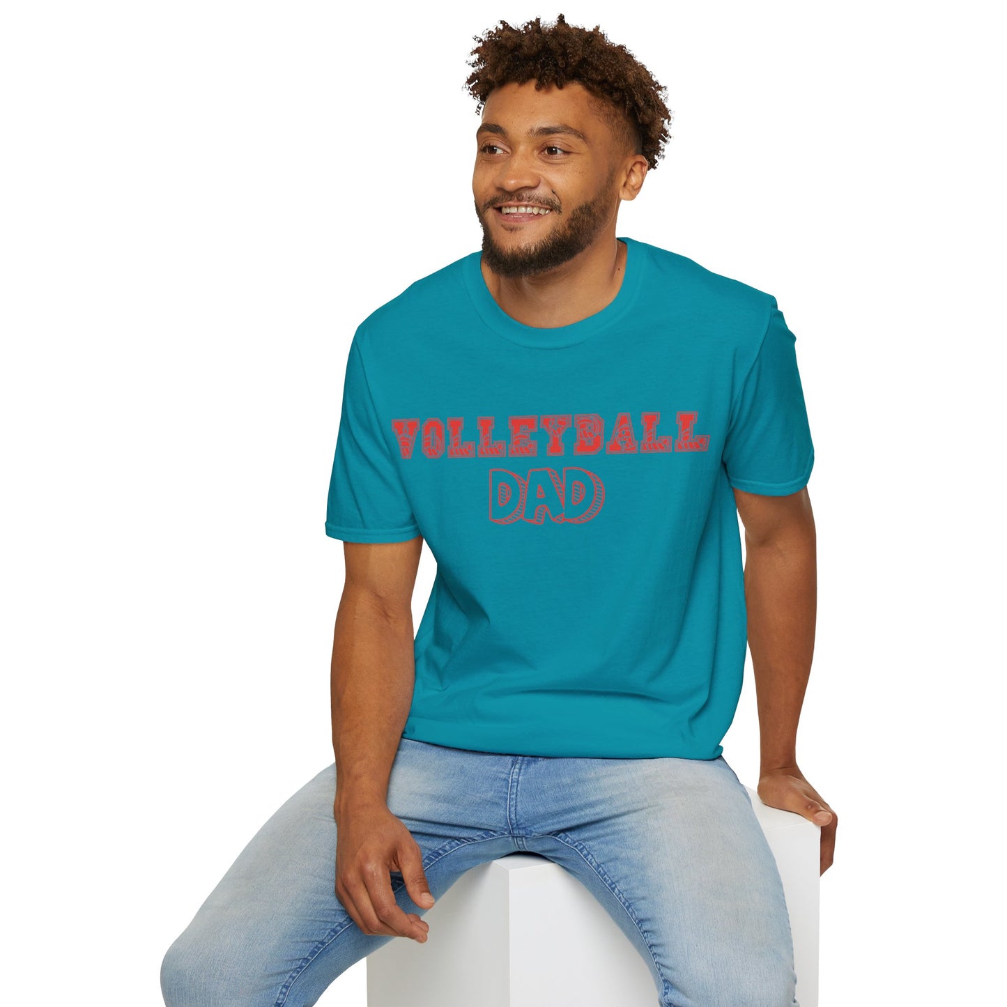Volleyball Dad | Volleyball Shirt | Sports Shirt | Gift for Dad Gift for Father | Baller Shirt | Mighty Lifestyle | Softstyle T-Shirt