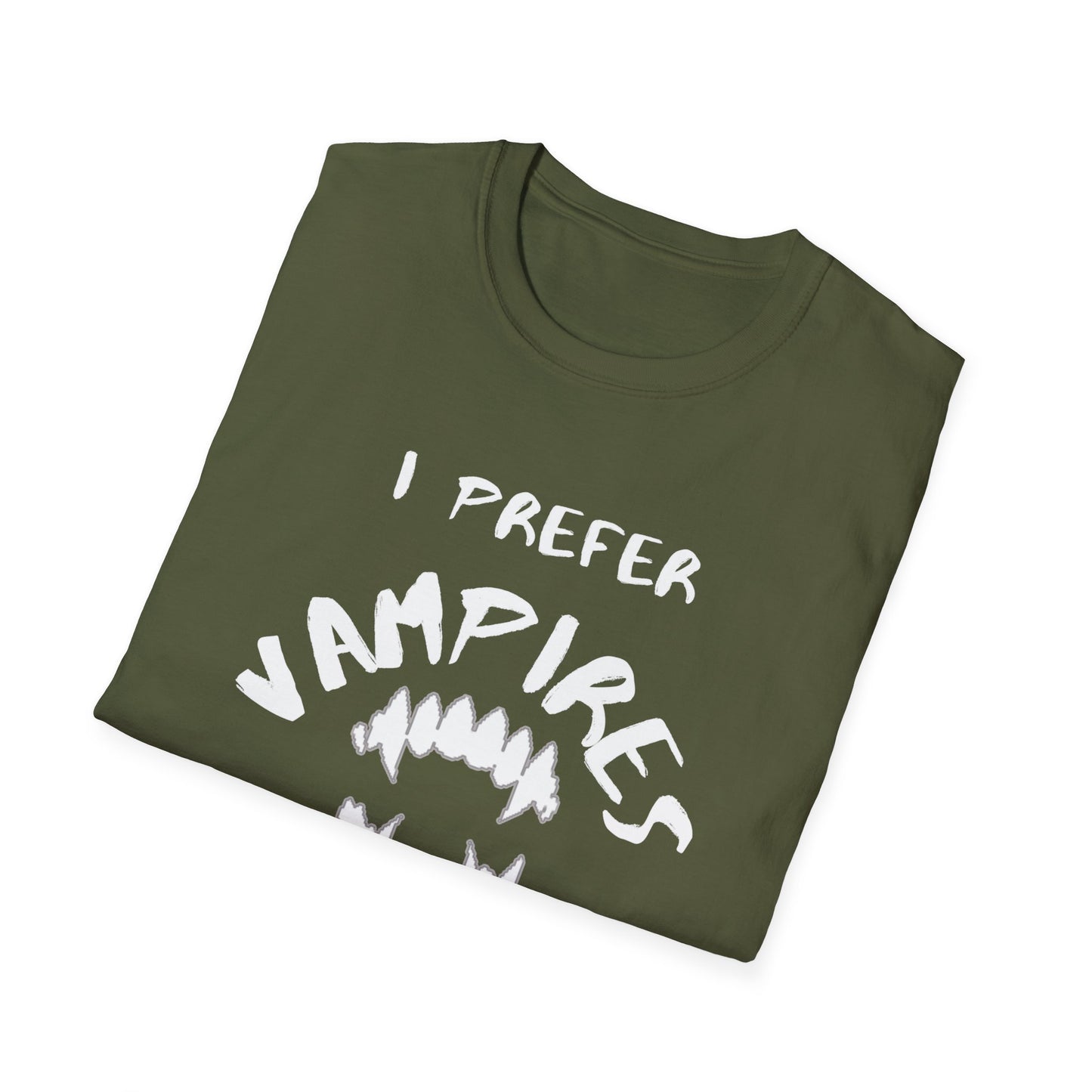 I Prefer Vampires Over Humans, Vampire Shirt, Supernatural Being Shirt, Gift for him man, Gift for her woman, Halloween Shirt - Mighty Lifestyle