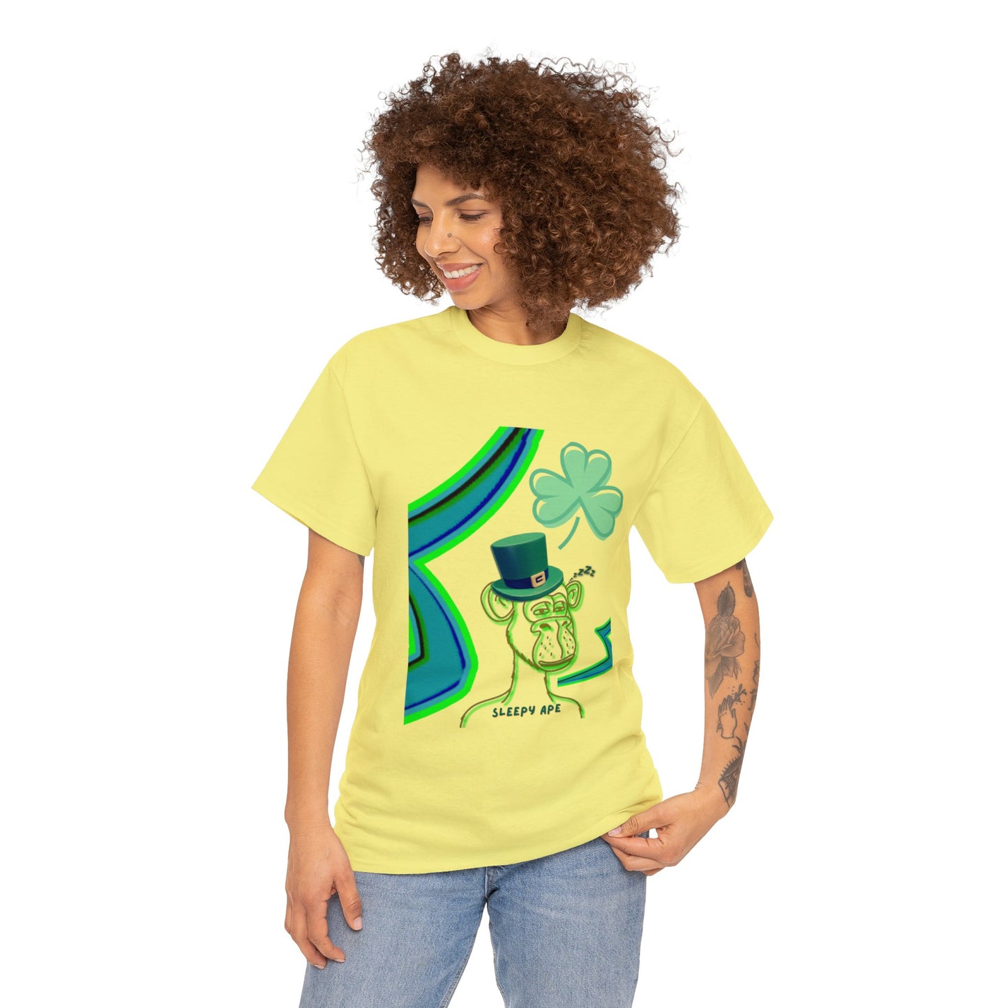 St Patrick's Sleepy Ape Shirt, St Patrick's Day Shirt, Lucky Shirt, Shirt for Spring, Gift for St Patty - St Paddy Shirt