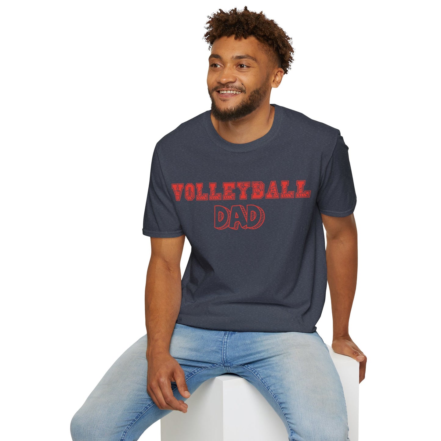 Volleyball Dad | Volleyball Shirt | Sports Shirt | Gift for Dad Gift for Father | Baller Shirt | Mighty Lifestyle | Softstyle T-Shirt
