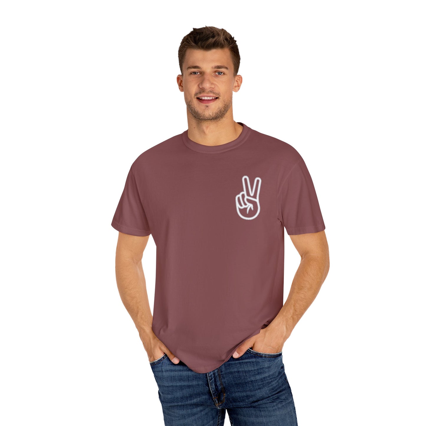 PEACE SHIRT, Comfort Color Unisex Garment-Dyed T-shirt, Soft T Shirt, Vintage Colored ,100 Cotton, Trendy Blank Shirt, Premium Quality Tee