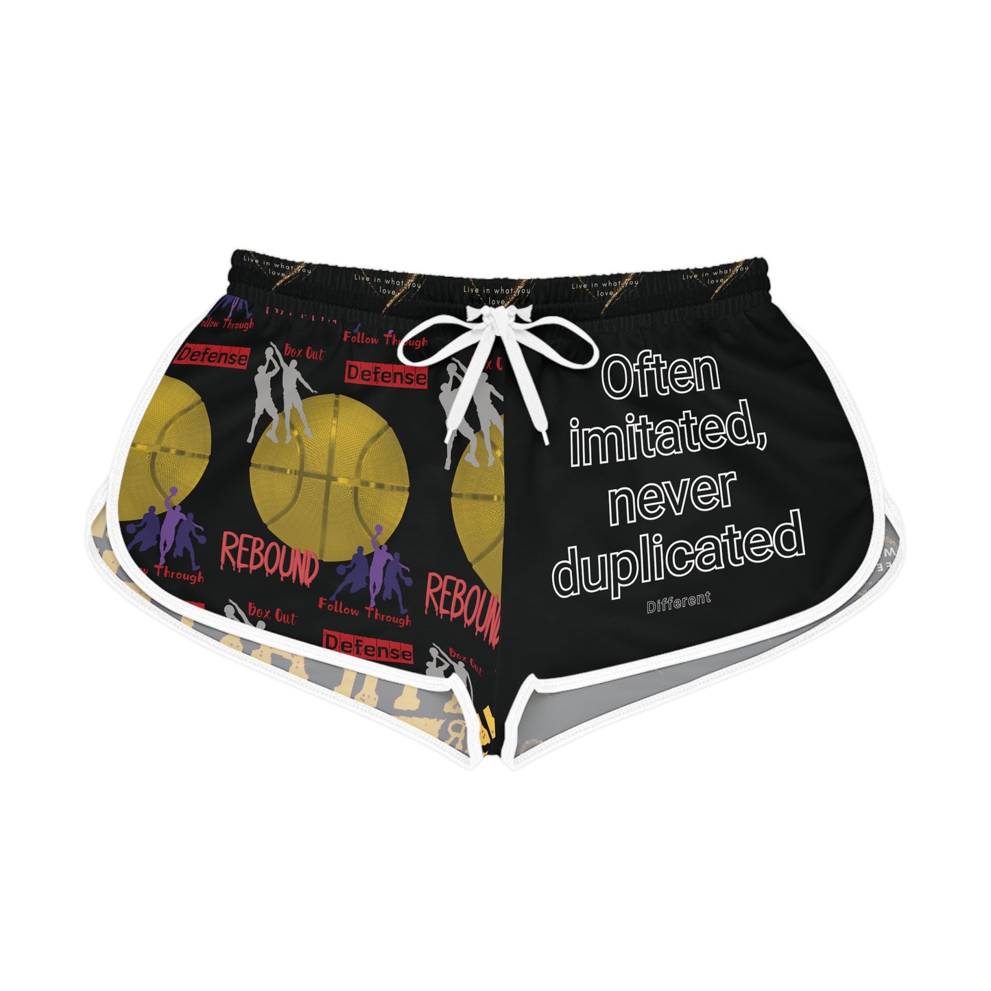 Basketball Shorts - Mighty Lifestyle Rebound Box Out Follow Through Faith Over Fear Women's Sports Shorts
