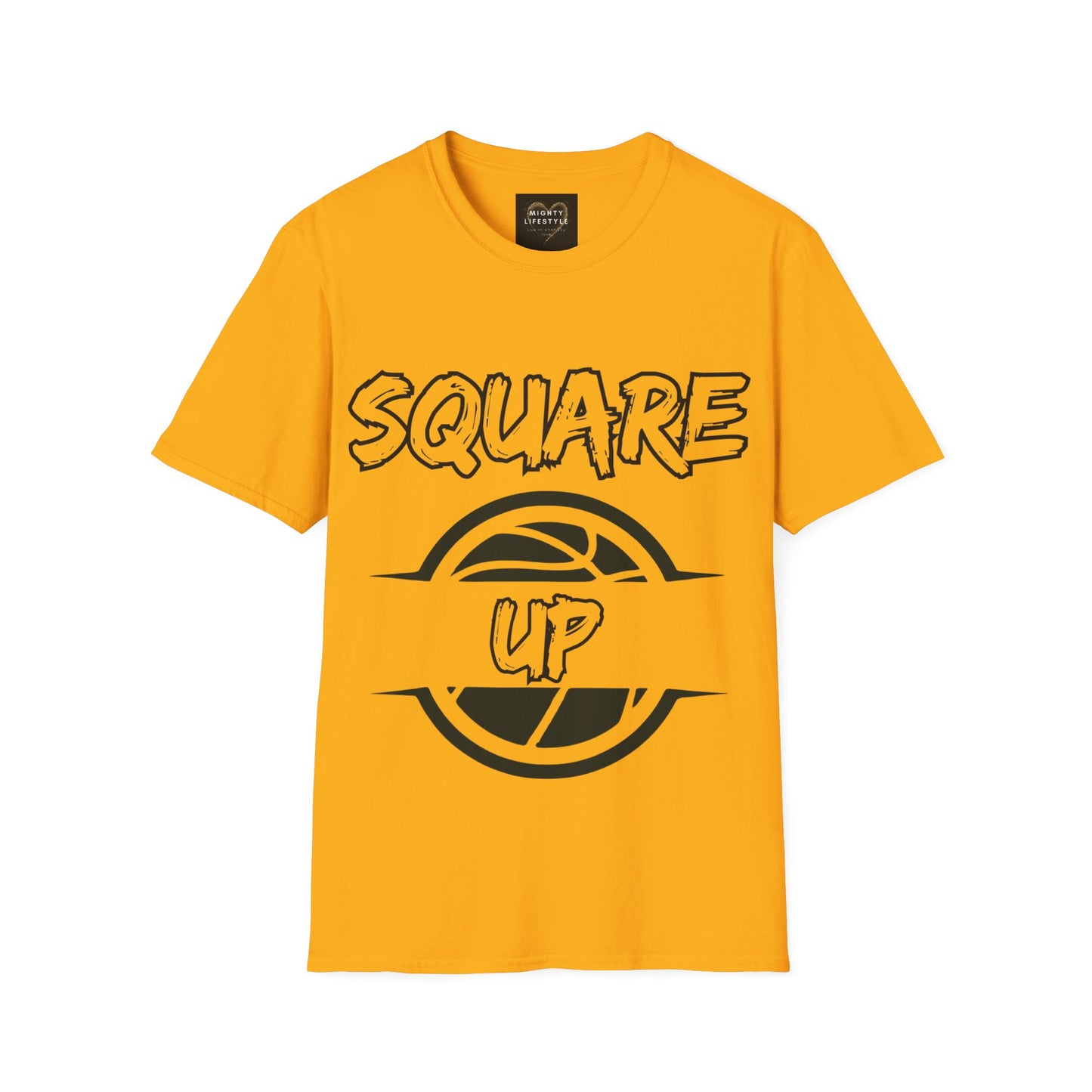 Square Up | Travel Basketball| AAU Basketball | Basketball Shirt |Basketball Mom| Basketball Dad | Unisex Basketball Shirt | Sports Shirt | Baller Shirt | Mighty Lifestyle | Softstyle T-Shirt