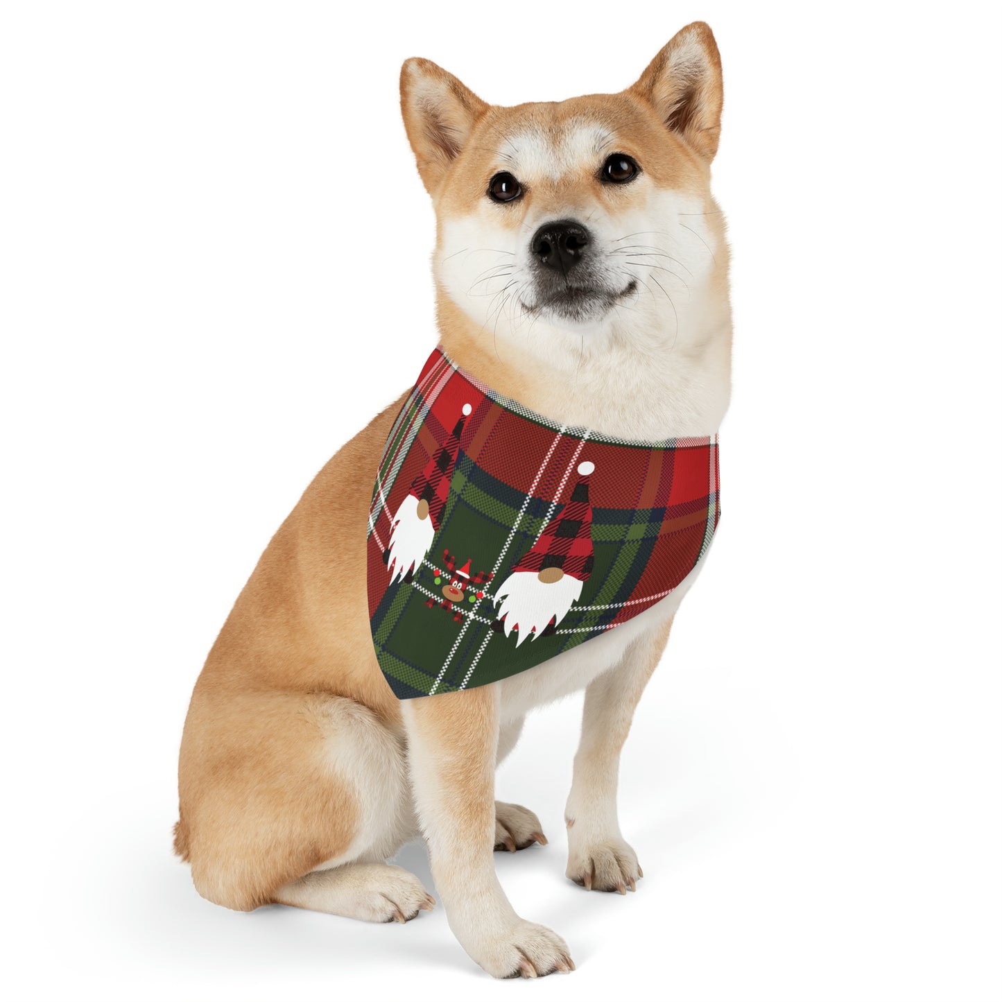Plaid Christmas, Holiday, Festive Bandana Pet Bandana Collar for dogs or cats