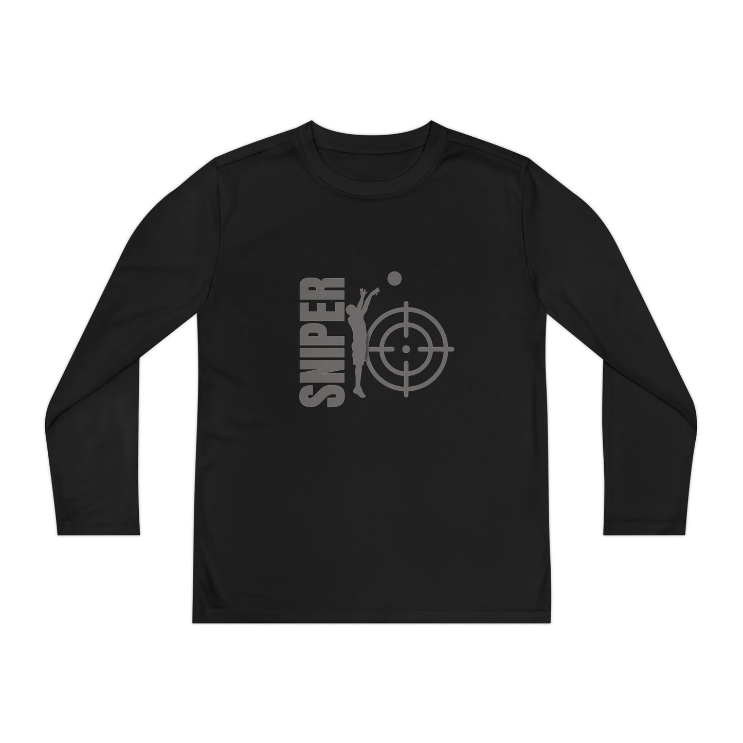 BW Youth Sniper Basketball Long Sleeve Sports PerformanceTee - Perfect for Young Athletes