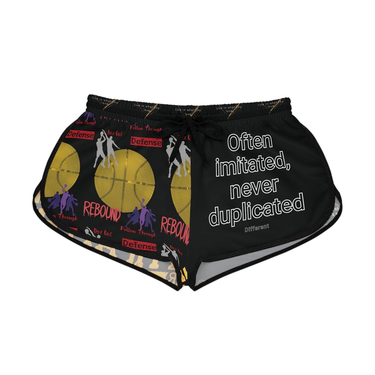 Basketball Shorts - Mighty Lifestyle Rebound Box Out Follow Through Faith Over Fear Women's Sports Shorts