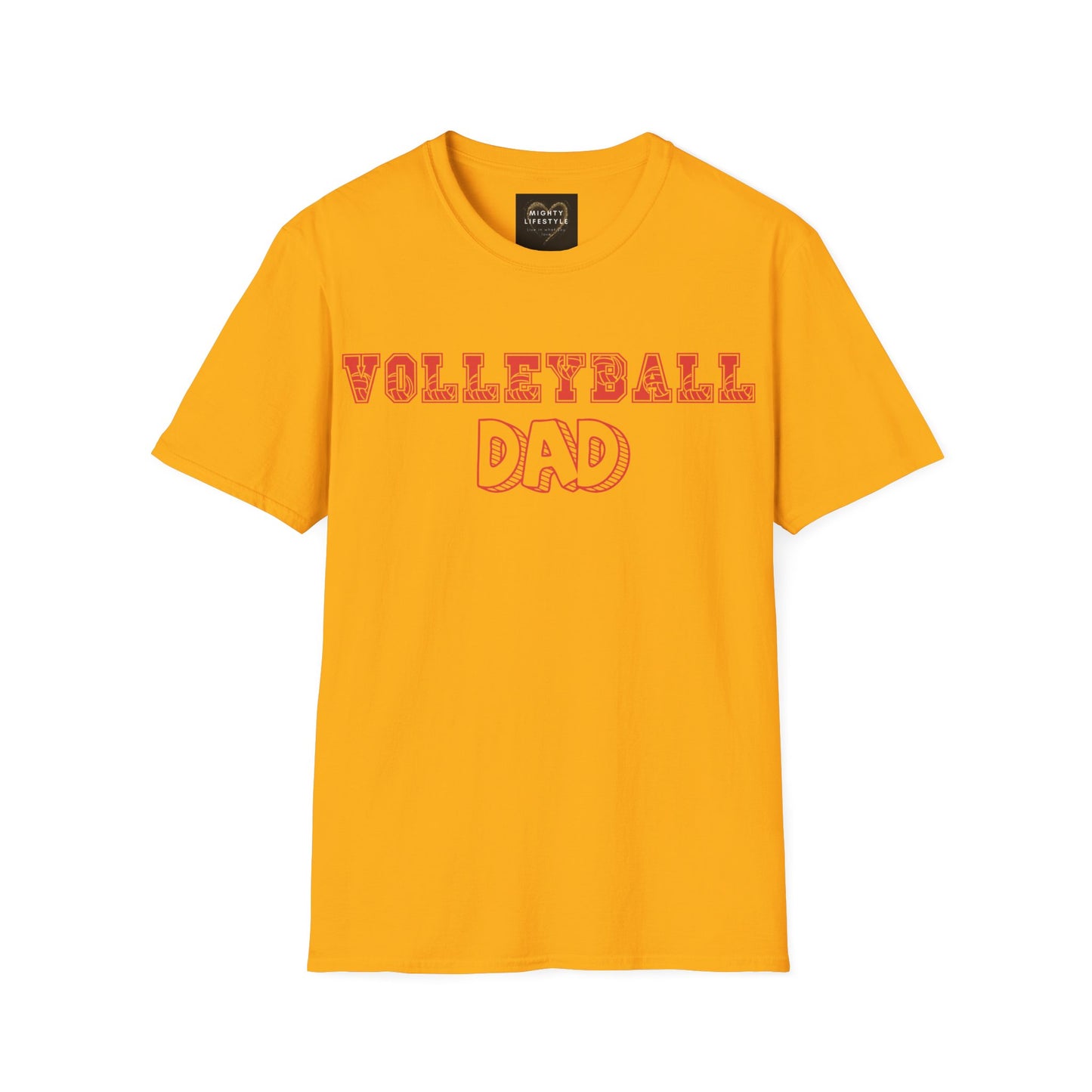 Volleyball Dad | Volleyball Shirt | Sports Shirt | Gift for Dad Gift for Father | Baller Shirt | Mighty Lifestyle | Softstyle T-Shirt