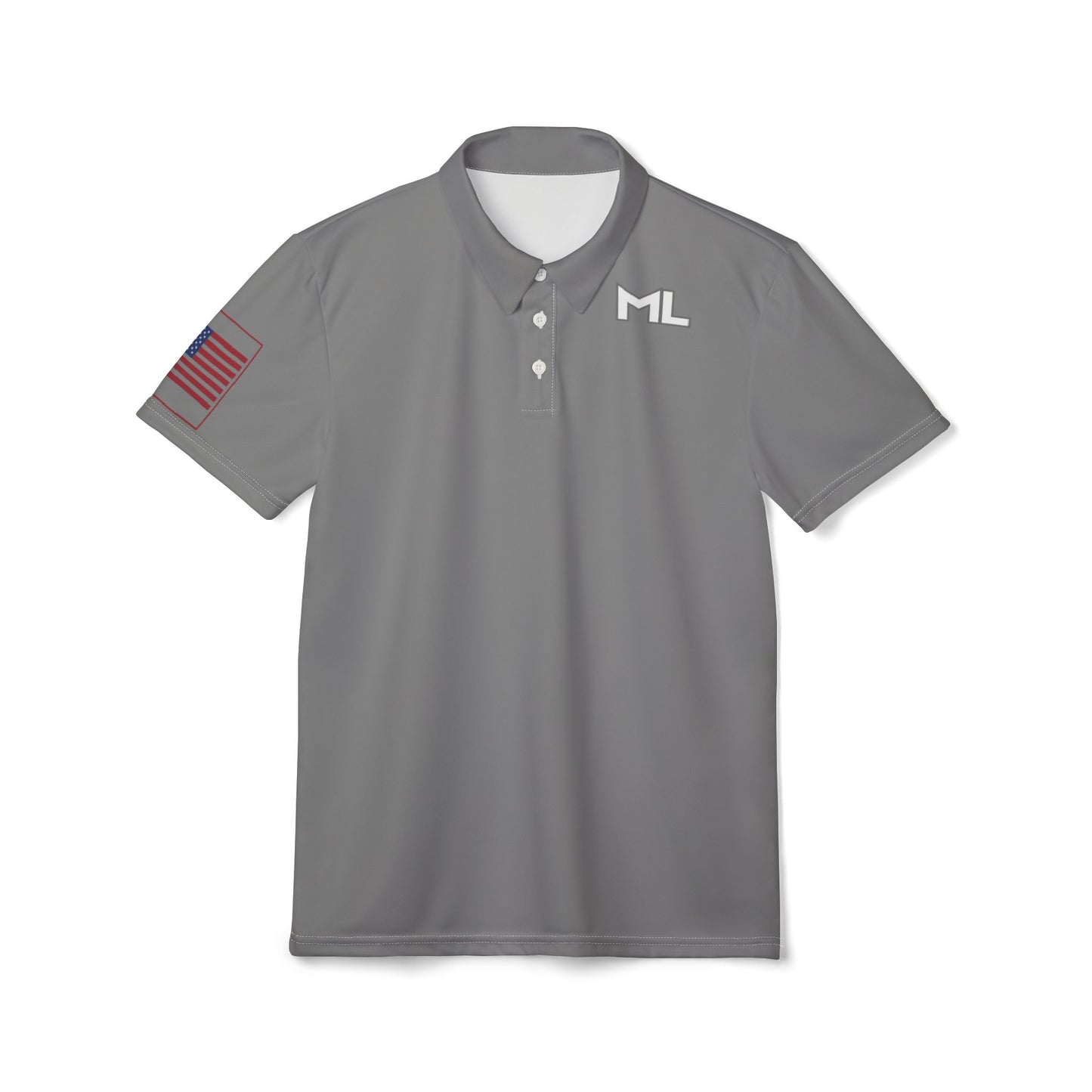 ML US Flag Stylish Unisex Polo Shirt with Unique Design - Perfect for Casual Outings, Gifts, Sports Events, or Celebrations, American Shirt Fashion Statement