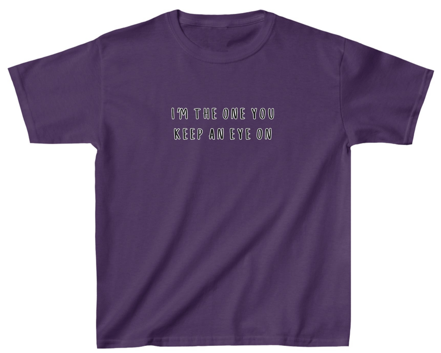 I'm the One You Keep an Eye On | Youth Kids Basketball Shirt | Sports Shirt Basketball Shirt | Casual or Sports Shirt for Kids