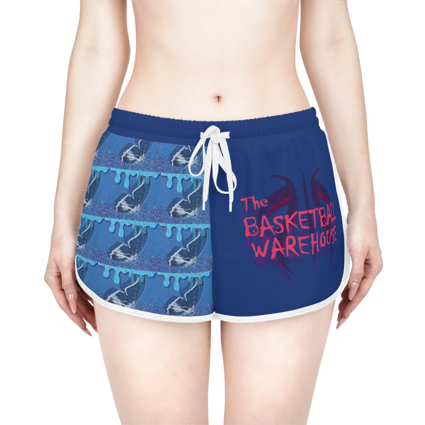 BW Blue Butterfly Women’s Relaxed Basketball & Butterfly Shorts - Perfect for Summer Fun!