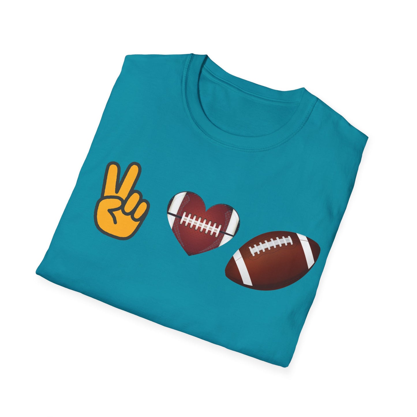 Peace Love Football Shirt, Shirt for Football, Gift for football