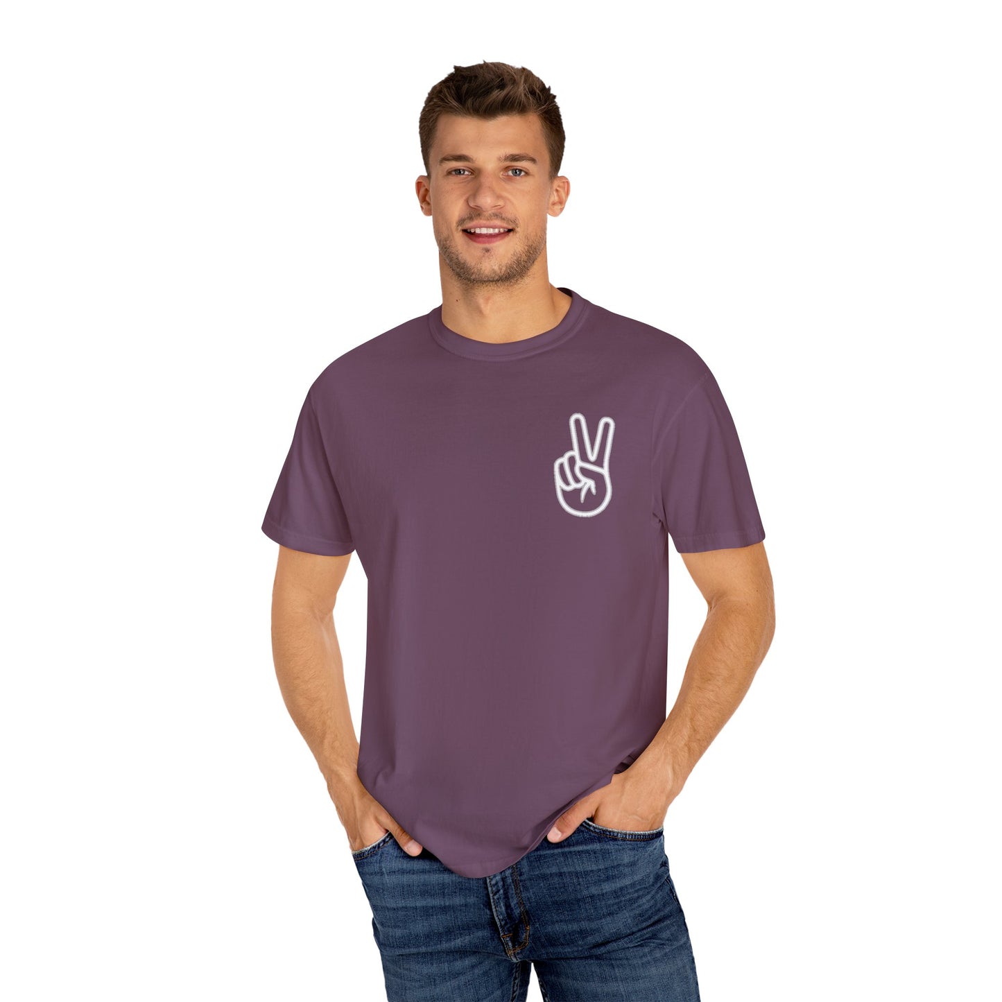 PEACE SHIRT, Comfort Color Unisex Garment-Dyed T-shirt, Soft T Shirt, Vintage Colored ,100 Cotton, Trendy Blank Shirt, Premium Quality Tee