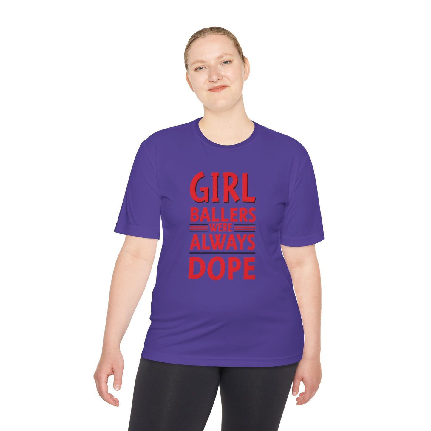 Girl Ballers Were Always Dope Basketball Tee Unisex Moisture Wicking TShirt Lady Ballers Basketball Tee Unisex Moisture Wicking TShirt Lady Ballers