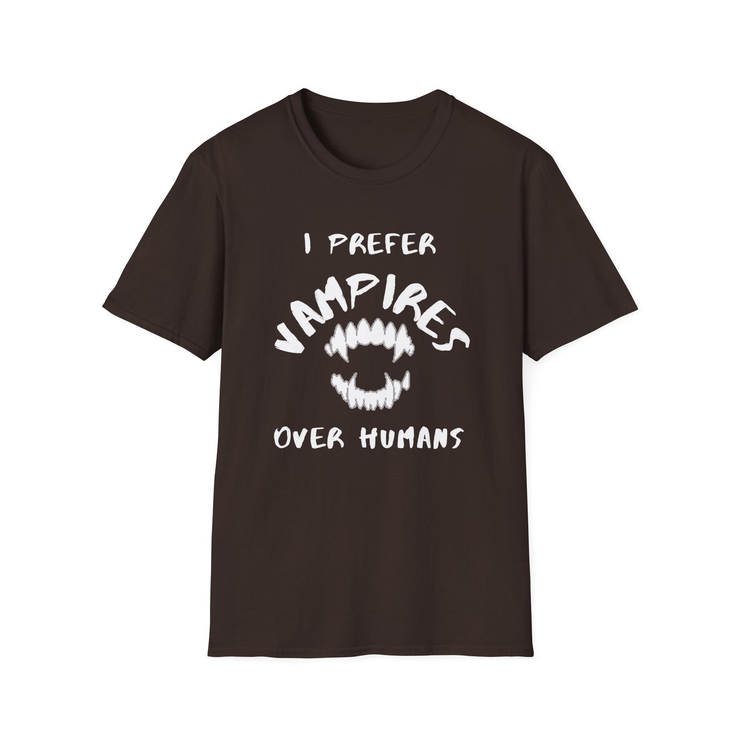 I Prefer Vampires Over Humans, Vampire Shirt, Supernatural Being Shirt, Gift for him man, Gift for her woman, Halloween Shirt - Mighty Lifestyle