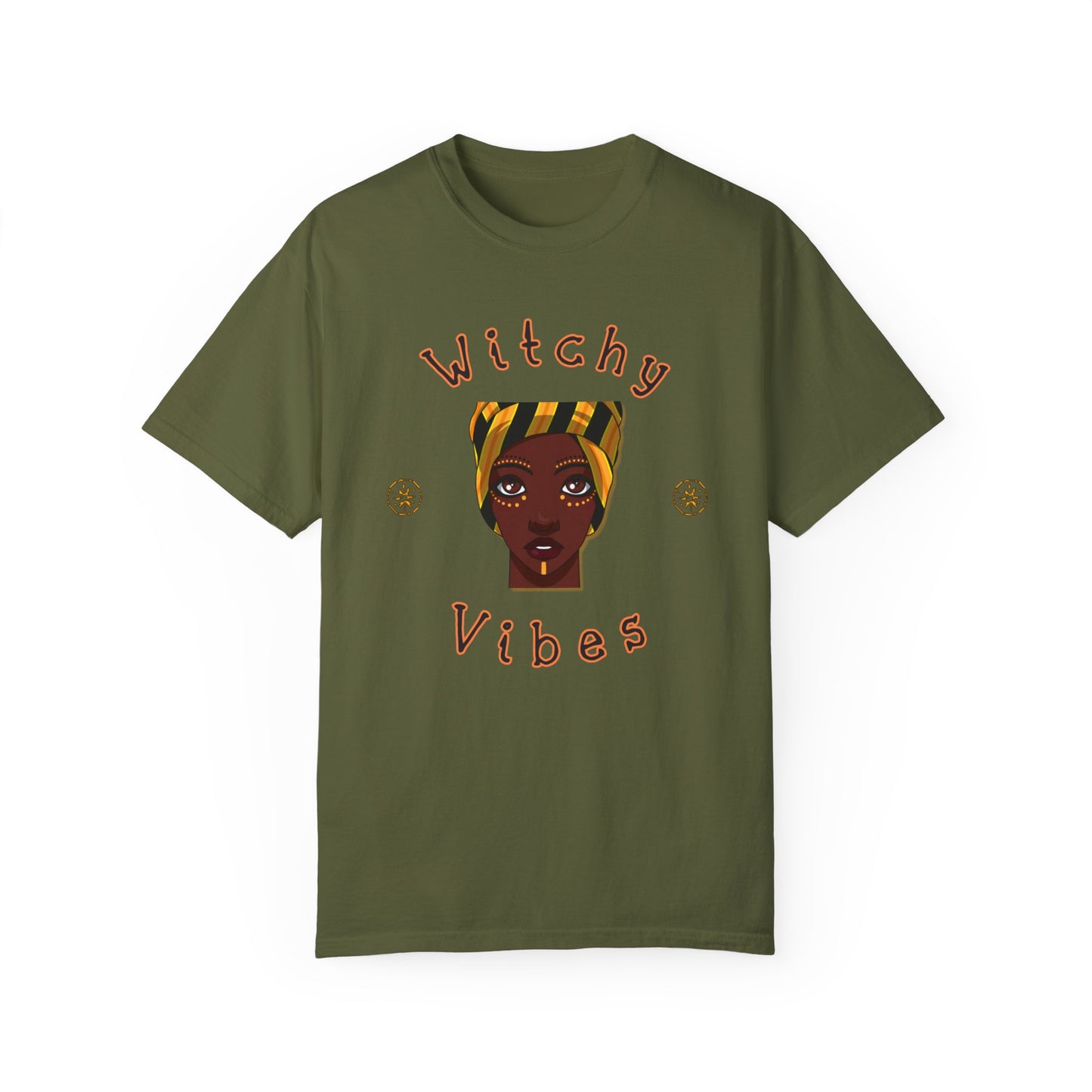 Witchy Vibes, Shaman, Halloween, Fall Shirt, Witch Shirt, Bruja Shirt, Unisex Garment-Dyed T-shirt