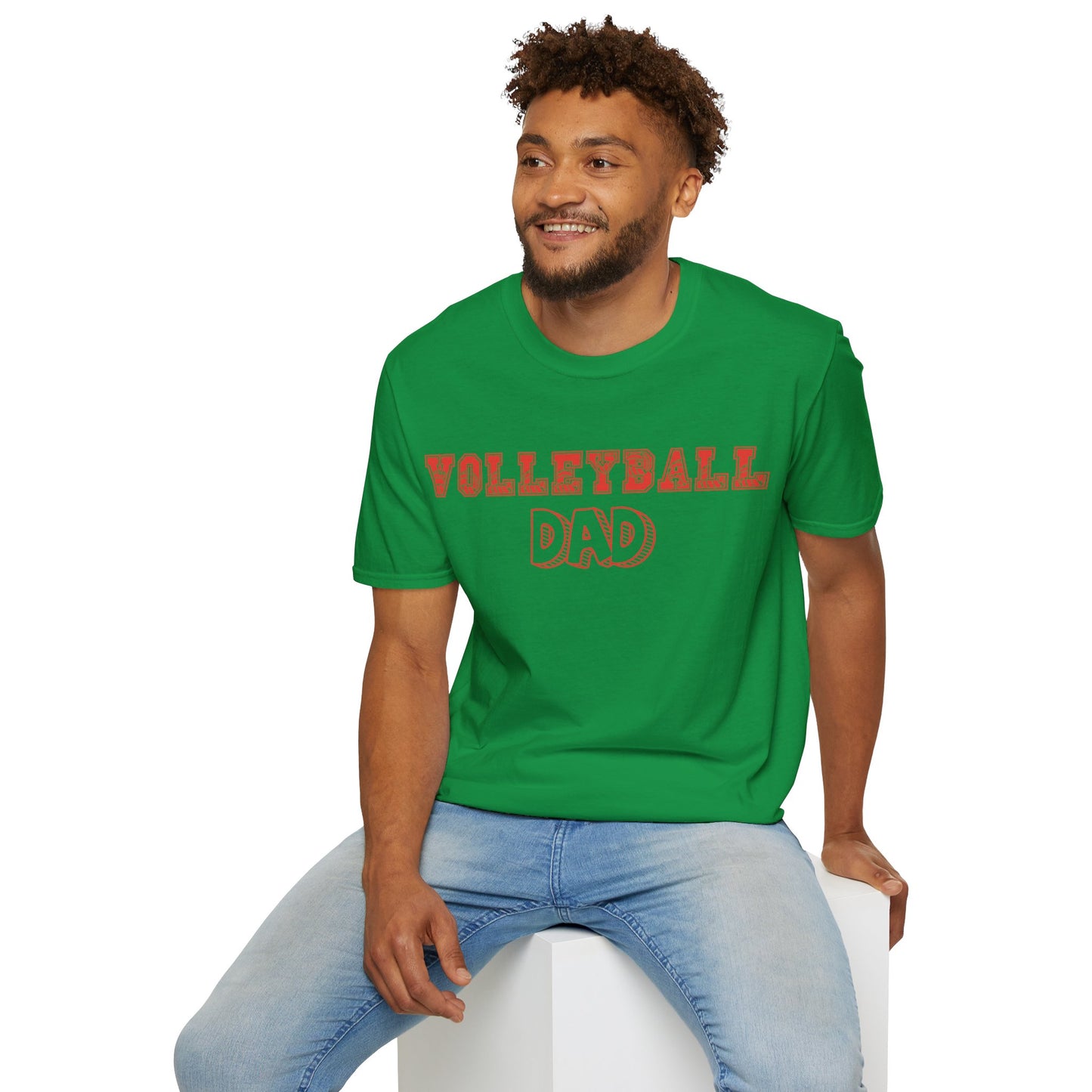 Volleyball Dad | Volleyball Shirt | Sports Shirt | Gift for Dad Gift for Father | Baller Shirt | Mighty Lifestyle | Softstyle T-Shirt
