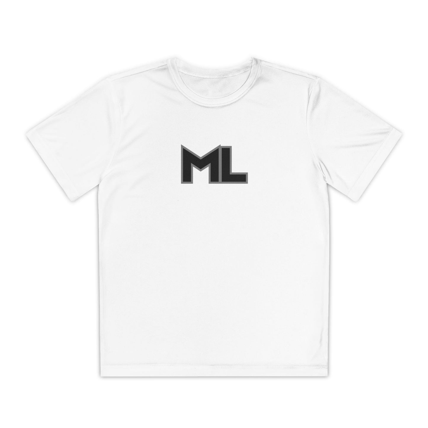 ML - Mighty Lifestyle - Youth Athletic Tee for Young Competitors, Sport Shirt, Team Gear, Activewear, Gift for Young Athletes Live with Purpose, Faith Based Tee
