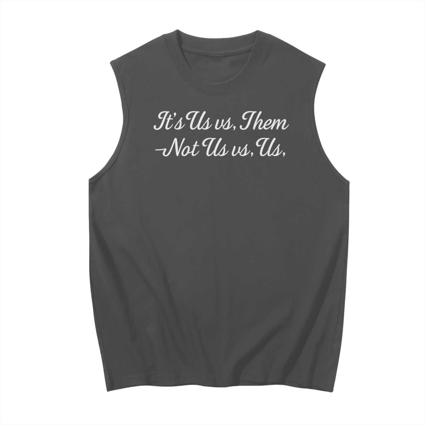 US VS THEM - TEAM SPORTS Shirt Sleeveless Tank Top | Football Basketball Soccer Lacrosse Baseball