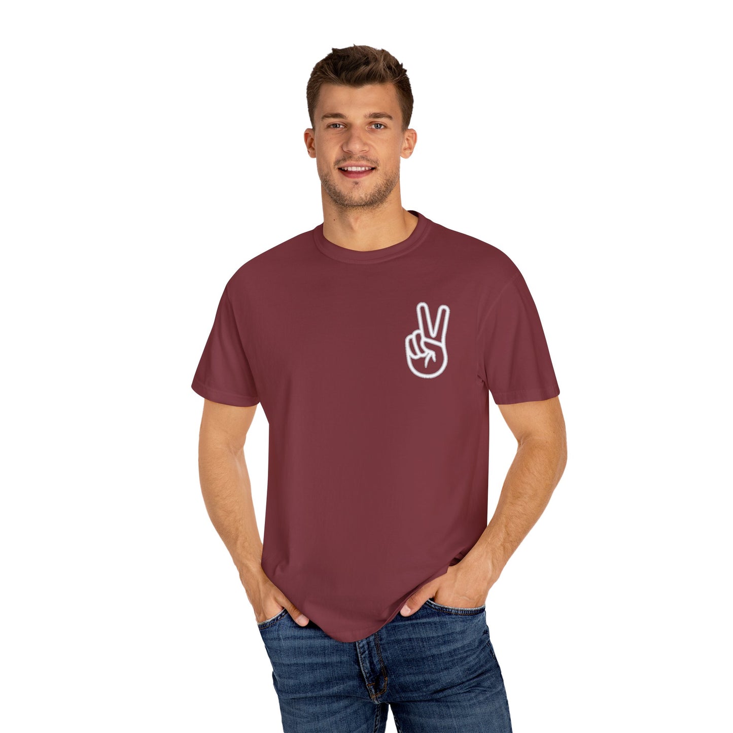 PEACE SHIRT, Comfort Color Unisex Garment-Dyed T-shirt, Soft T Shirt, Vintage Colored ,100 Cotton, Trendy Blank Shirt, Premium Quality Tee
