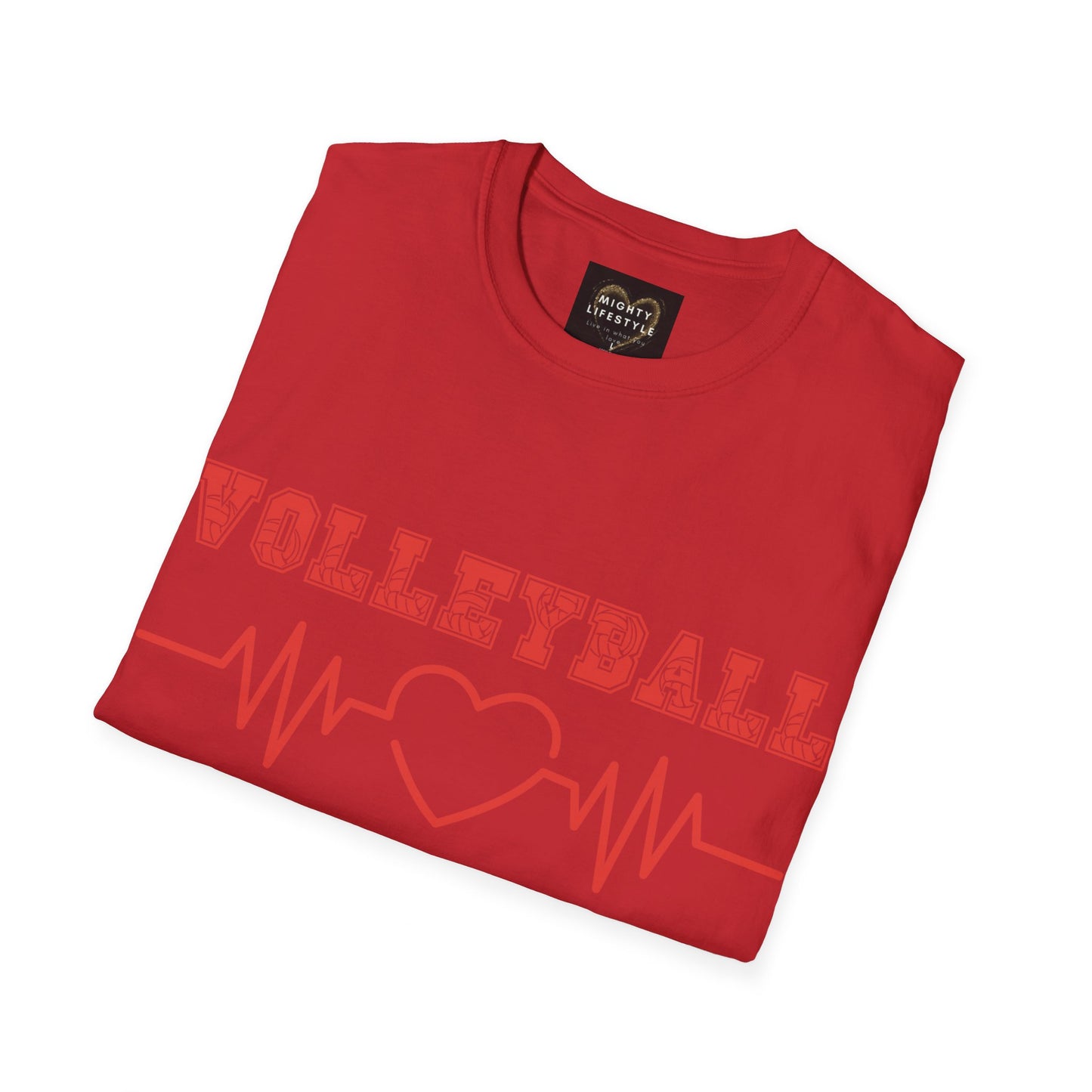 Volleyball Mom | Volleyball Shirt | Sports Shirt | Baller Shirt | Mighty Lifestyle | Softstyle T-Shirt