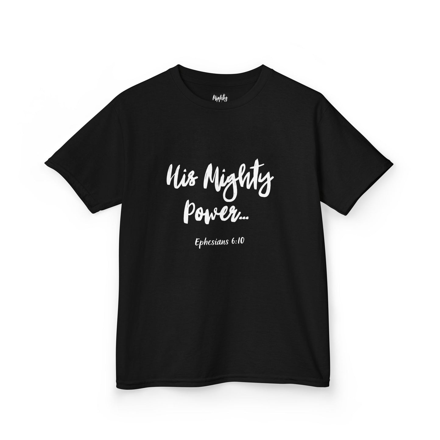 ML- “His Mighty Power" - Kids Tee, Children's Clothing, Motivational Shirt, Christian Apparel, Gift for Kids Kids Inspirational Tee