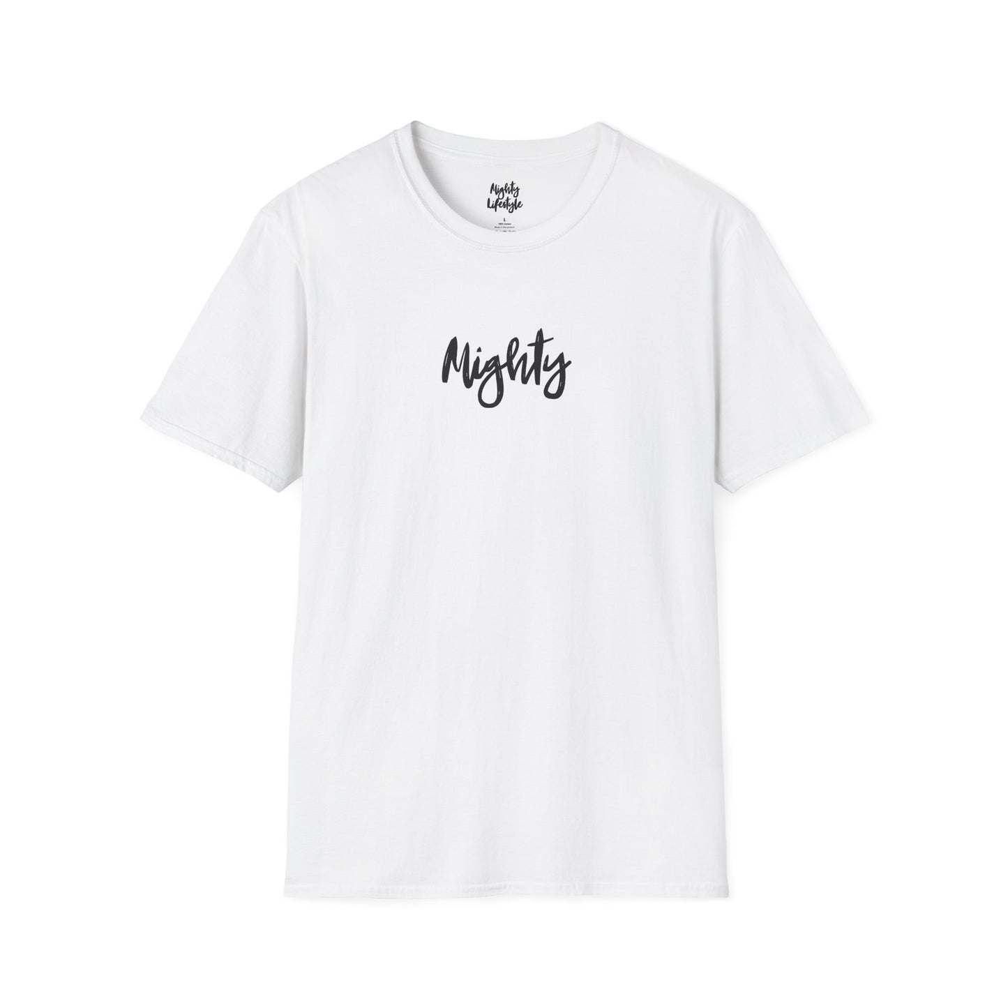 Mighty Lifestyle - Faith Based - Softstyle Unisex T-Shirt, Inspirational Tee, Casual Wear, Gift for Friends, Everyday Comfort, Motivational Apparel