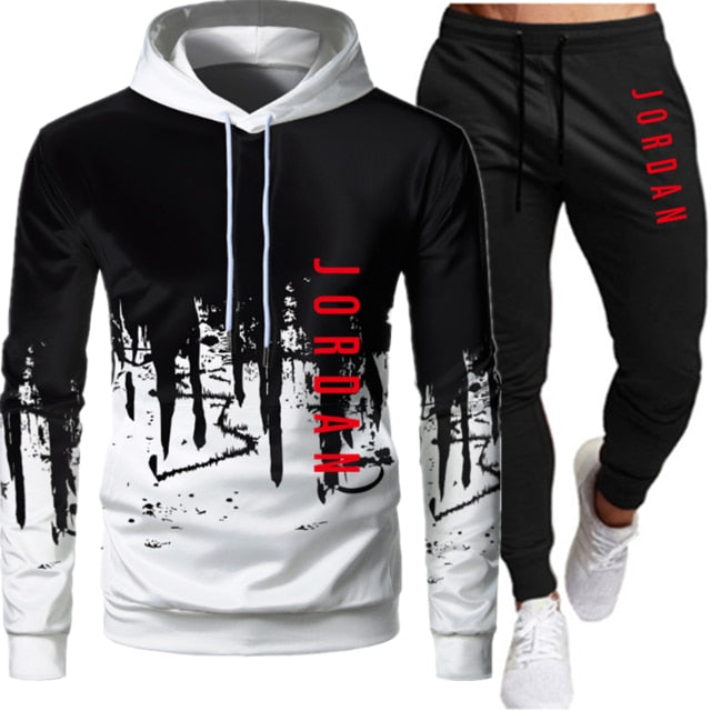 Men’s Jordan-Inspired Two-Piece Tracksuit – Autumn Winter Hooded Sweatshirt & Jogger Set, Streetwear Sportswear Outfit
Sets Tracksuit Men Autumn Winter Hooded Sweatshirt Drawstring Outfit Sportswear Two Piece Set