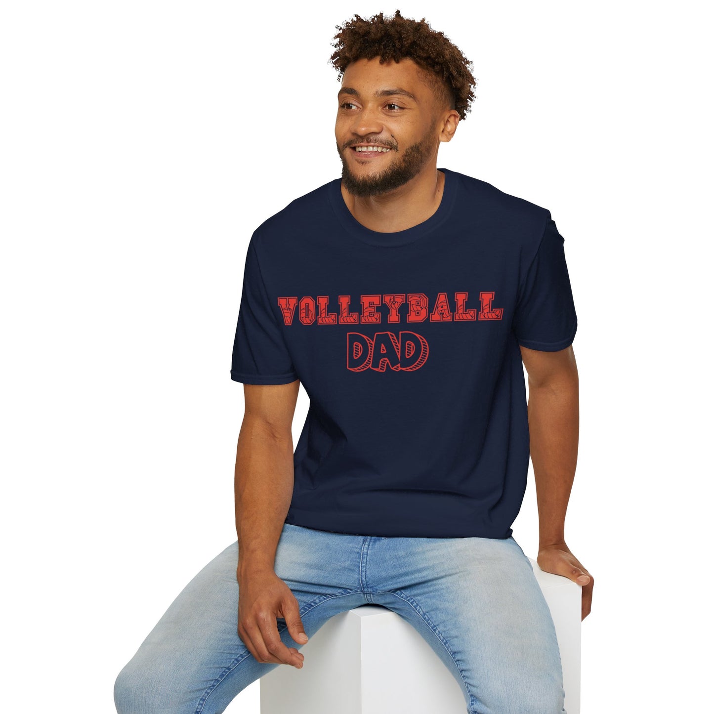 Volleyball Dad | Volleyball Shirt | Sports Shirt | Gift for Dad Gift for Father | Baller Shirt | Mighty Lifestyle | Softstyle T-Shirt