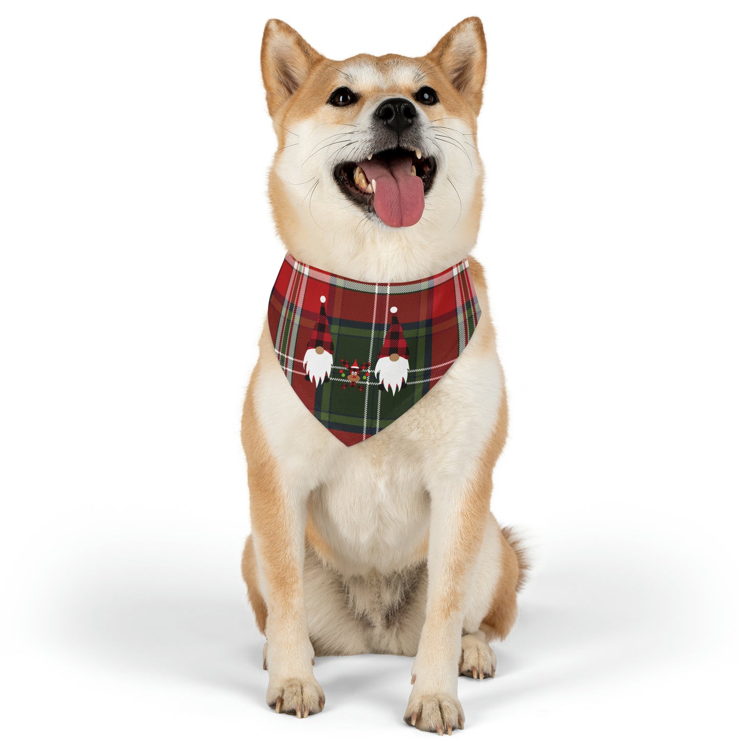 Plaid Christmas, Holiday, Festive Bandana Pet Bandana Collar for dogs or cats