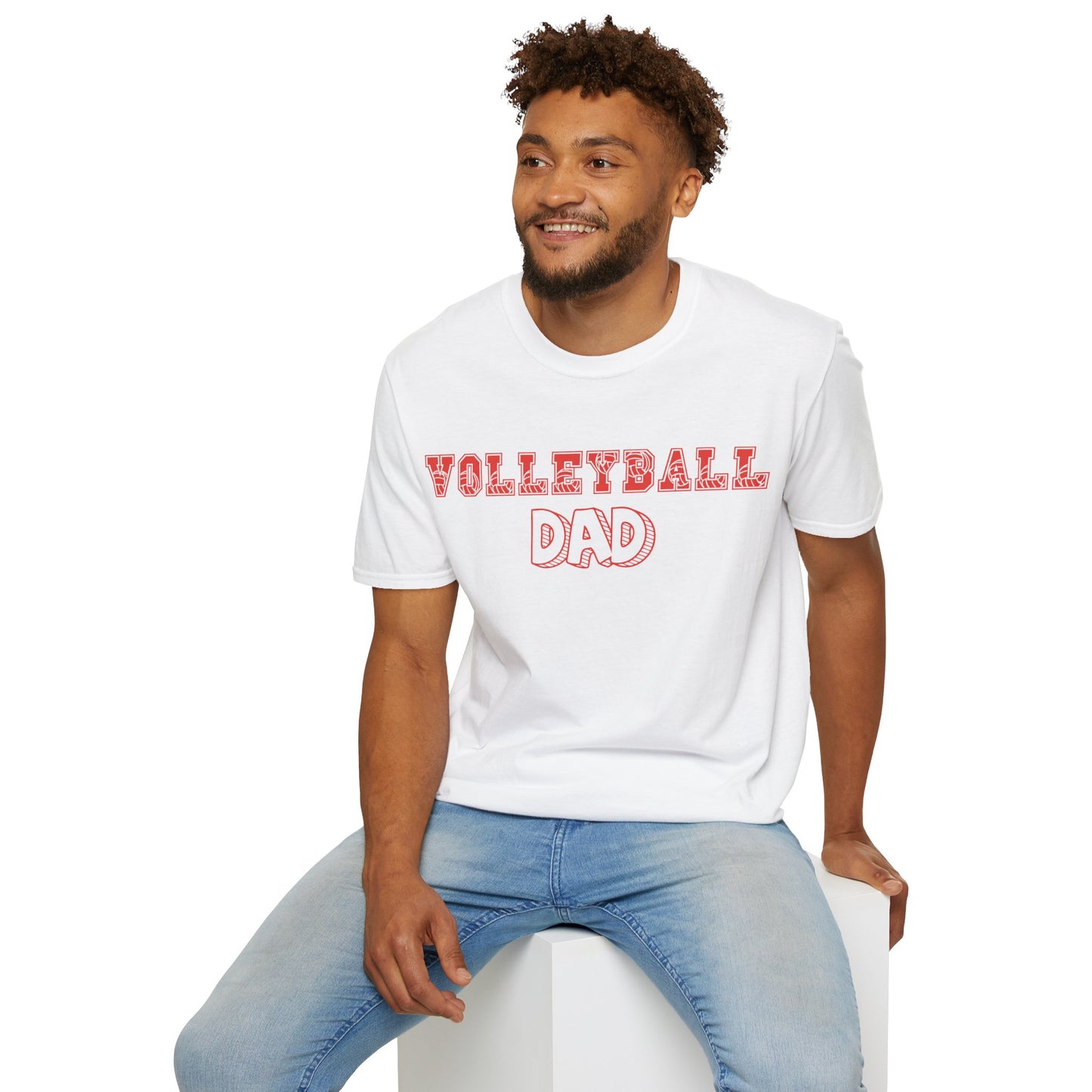 Volleyball Dad | Volleyball Shirt | Sports Shirt | Gift for Dad Gift for Father | Baller Shirt | Mighty Lifestyle | Softstyle T-Shirt