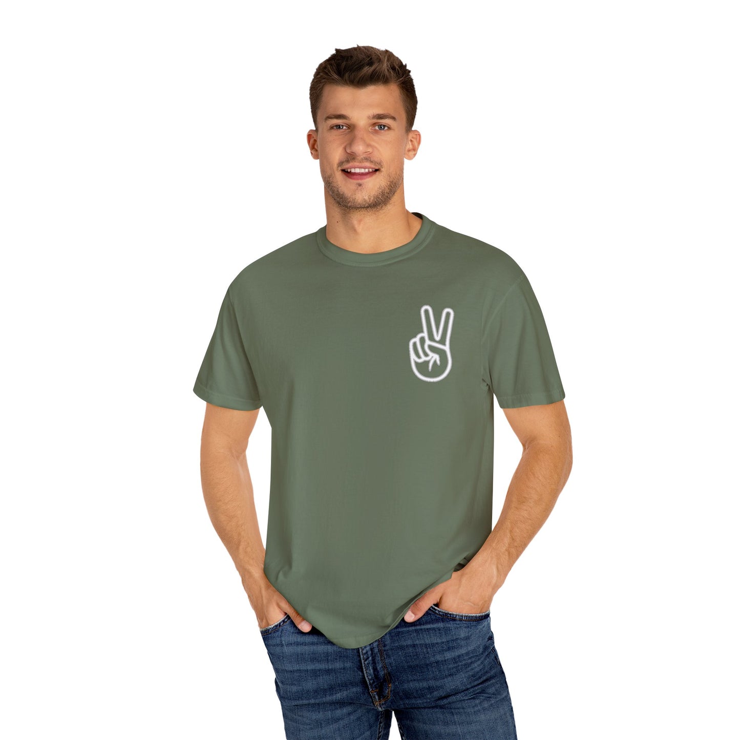 PEACE SHIRT, Comfort Color Unisex Garment-Dyed T-shirt, Soft T Shirt, Vintage Colored ,100 Cotton, Trendy Blank Shirt, Premium Quality Tee