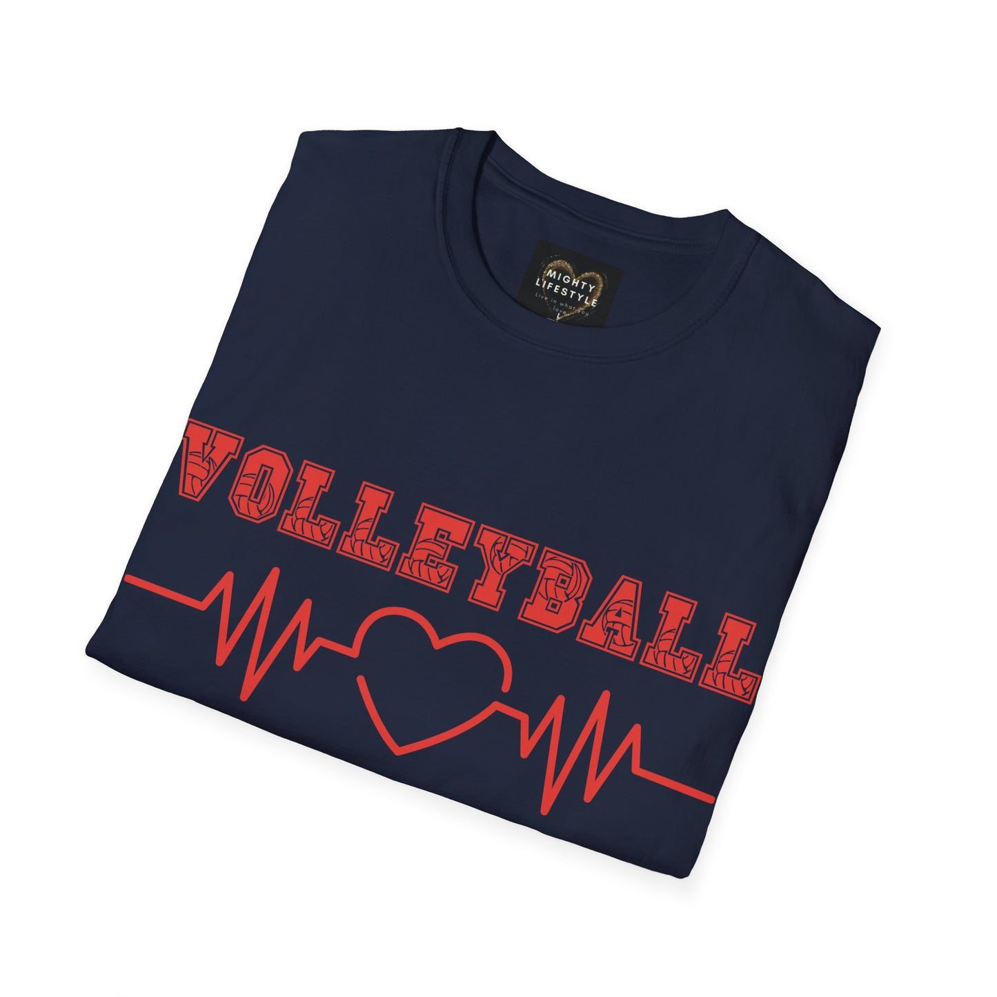 Volleyball Mom | Volleyball Shirt | Sports Shirt | Baller Shirt | Mighty Lifestyle | Softstyle T-Shirt