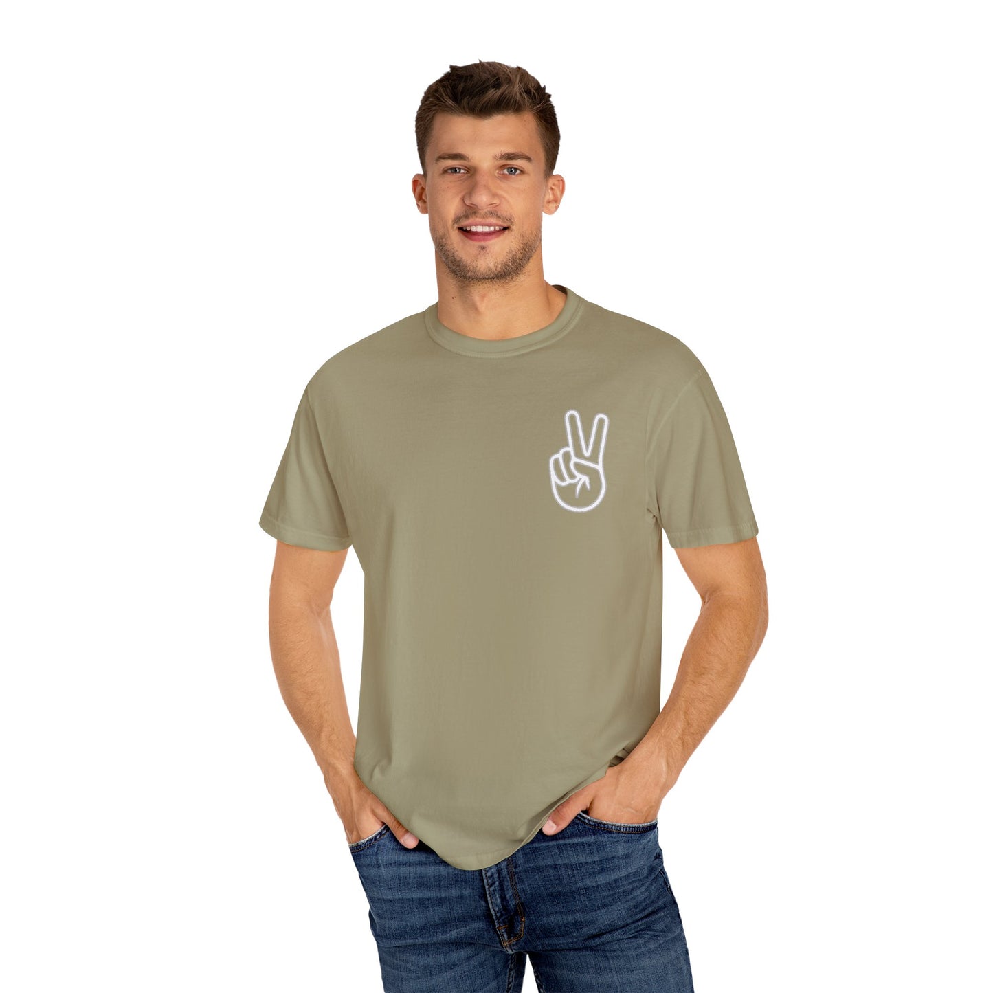 PEACE SHIRT, Comfort Color Unisex Garment-Dyed T-shirt, Soft T Shirt, Vintage Colored ,100 Cotton, Trendy Blank Shirt, Premium Quality Tee