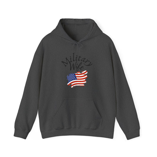 Military Wife Hoodie, Hoodie for Patriot, Hoodie for mom, Hoodie for women, Gift for army wife, Gift for marine wife, military gift for wife, engagement gift