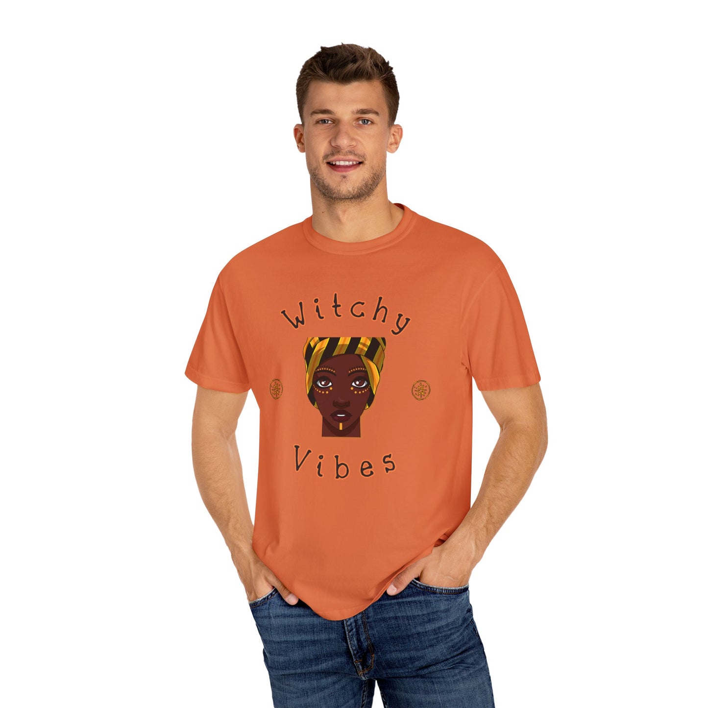 Witchy Vibes, Shaman, Halloween, Fall Shirt, Witch Shirt, Bruja Shirt, Unisex Garment-Dyed T-shirt