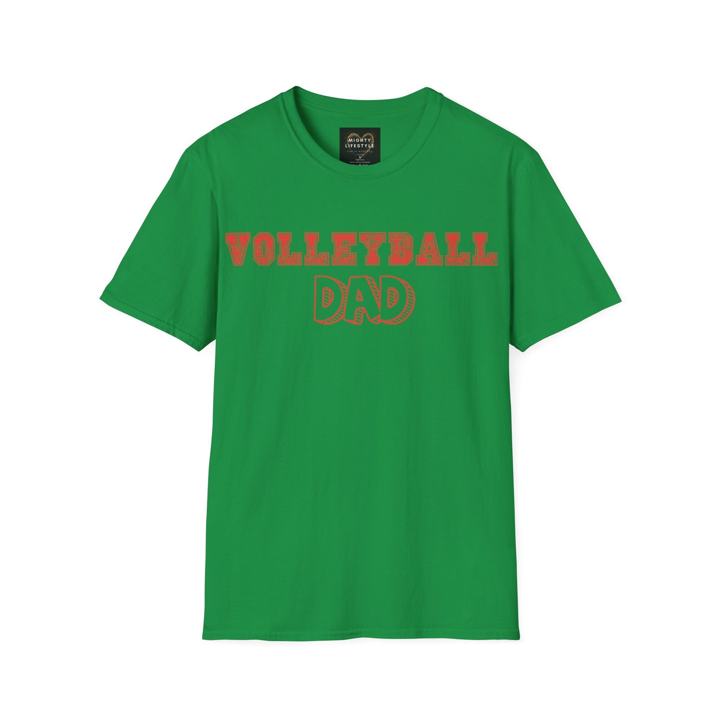 Volleyball Dad | Volleyball Shirt | Sports Shirt | Gift for Dad Gift for Father | Baller Shirt | Mighty Lifestyle | Softstyle T-Shirt