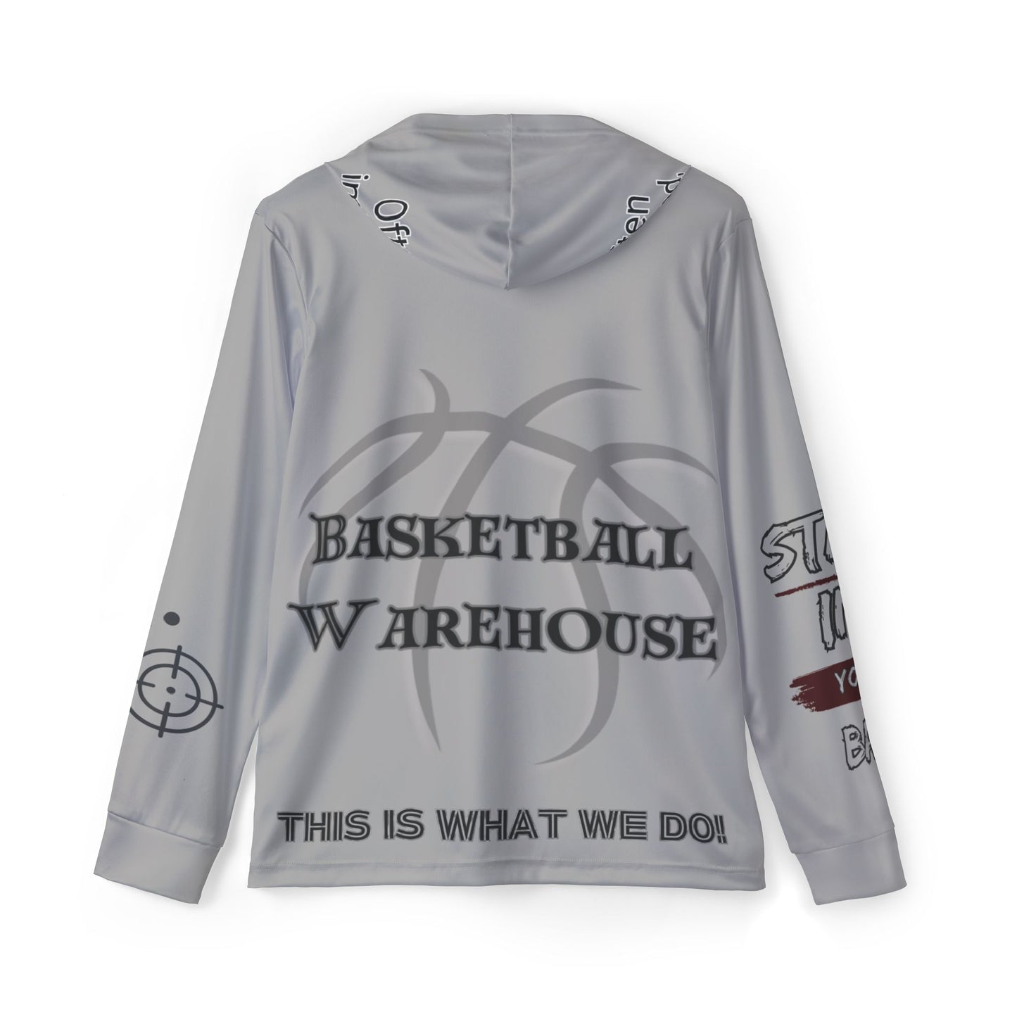 Men's Basketball Warmup Hoodie - Eat, Sleep, Hoop, Repeat | Perfect for Sports Enthusiasts