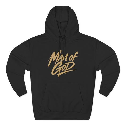 Man of God “Fearfully and Wonderfully Made" Hoodie — Three-Panel Fleece Faith Based Hoodie Christian Hoodie Jesus Hoodie God Hoodie
