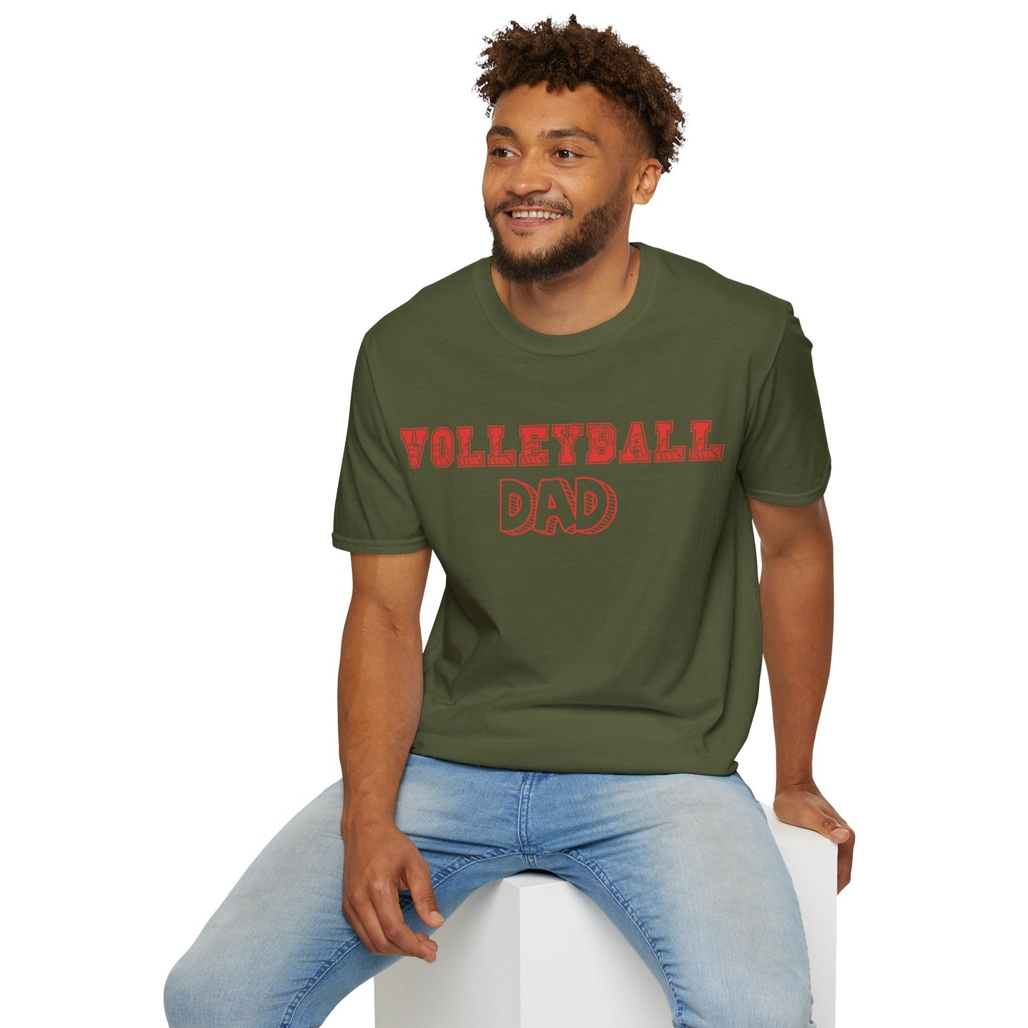 Volleyball Dad | Volleyball Shirt | Sports Shirt | Gift for Dad Gift for Father | Baller Shirt | Mighty Lifestyle | Softstyle T-Shirt