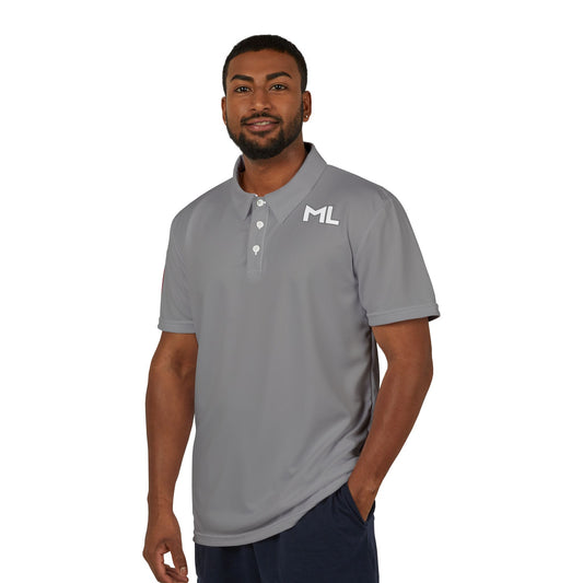 ML US Flag Stylish Unisex Polo Shirt with Unique Design - Perfect for Casual Outings, Gifts, Sports Events, or Celebrations, American Shirt Fashion Statement