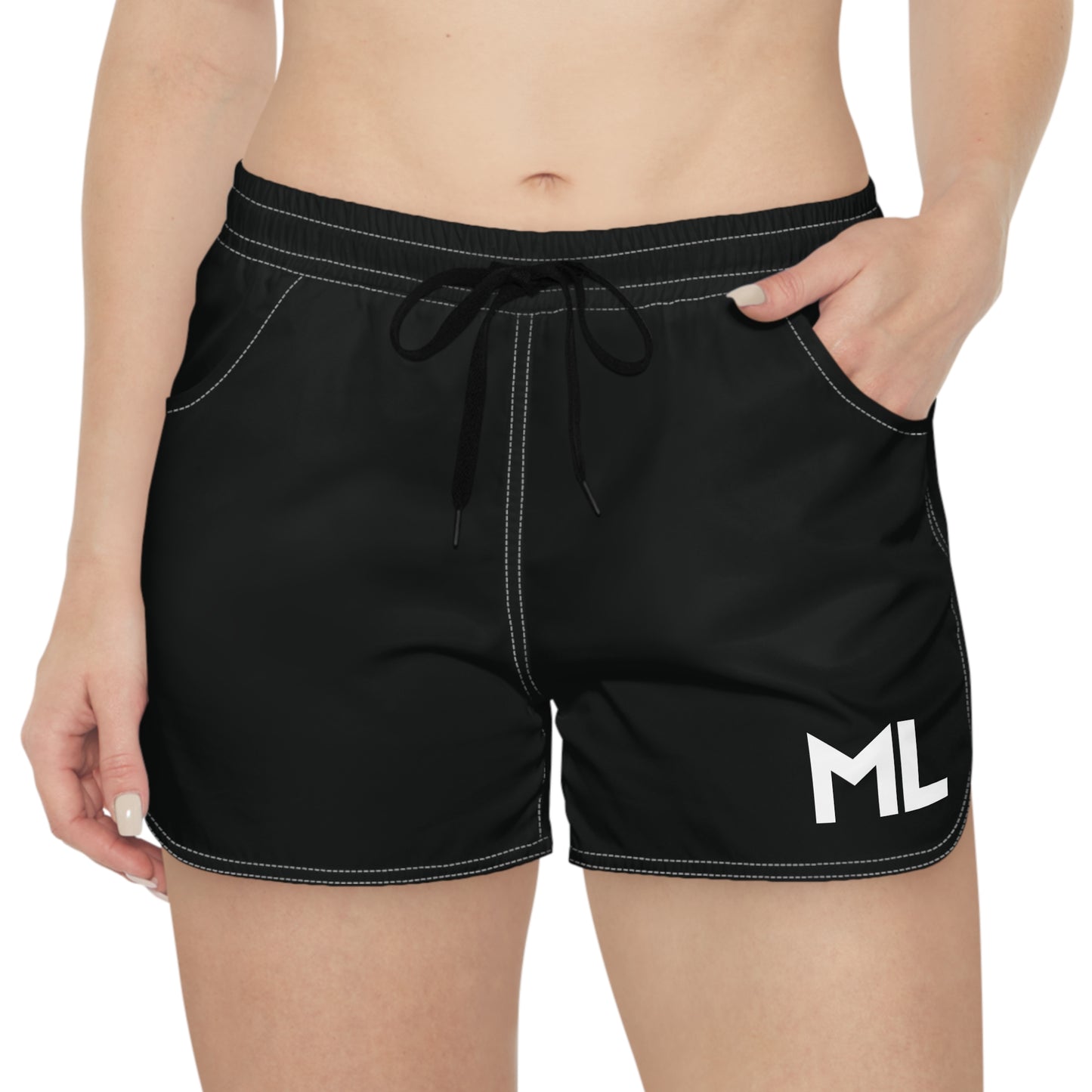 ML - Faith Based - Women's Athletic Shorts with AOP Design, Sporty Shorts, Casual Summer Bottoms, Beachwear, Fitness Apparel, Gift for Her