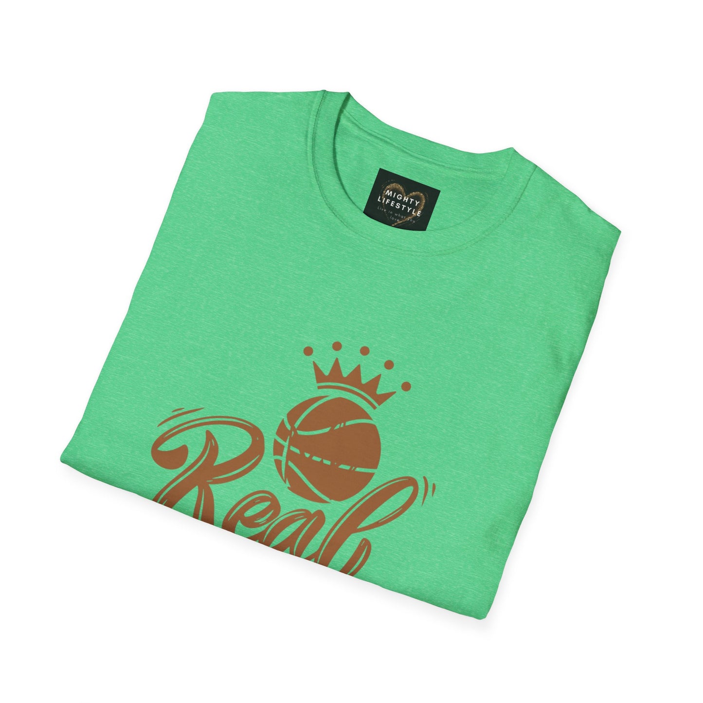 Real King | Basketball Shirt | Men’s Basketball King Shirt | Sports Shirt | Baller Shirt | Mighty Lifestyle | Softstyle T-Shirt
