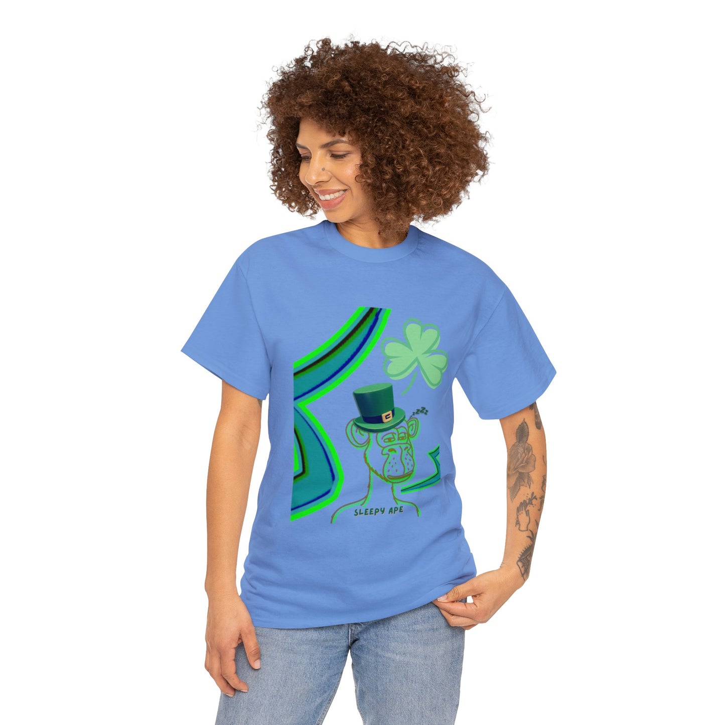 St Patrick's Sleepy Ape Shirt, St Patrick's Day Shirt, Lucky Shirt, Shirt for Spring, Gift for St Patty - St Paddy Shirt