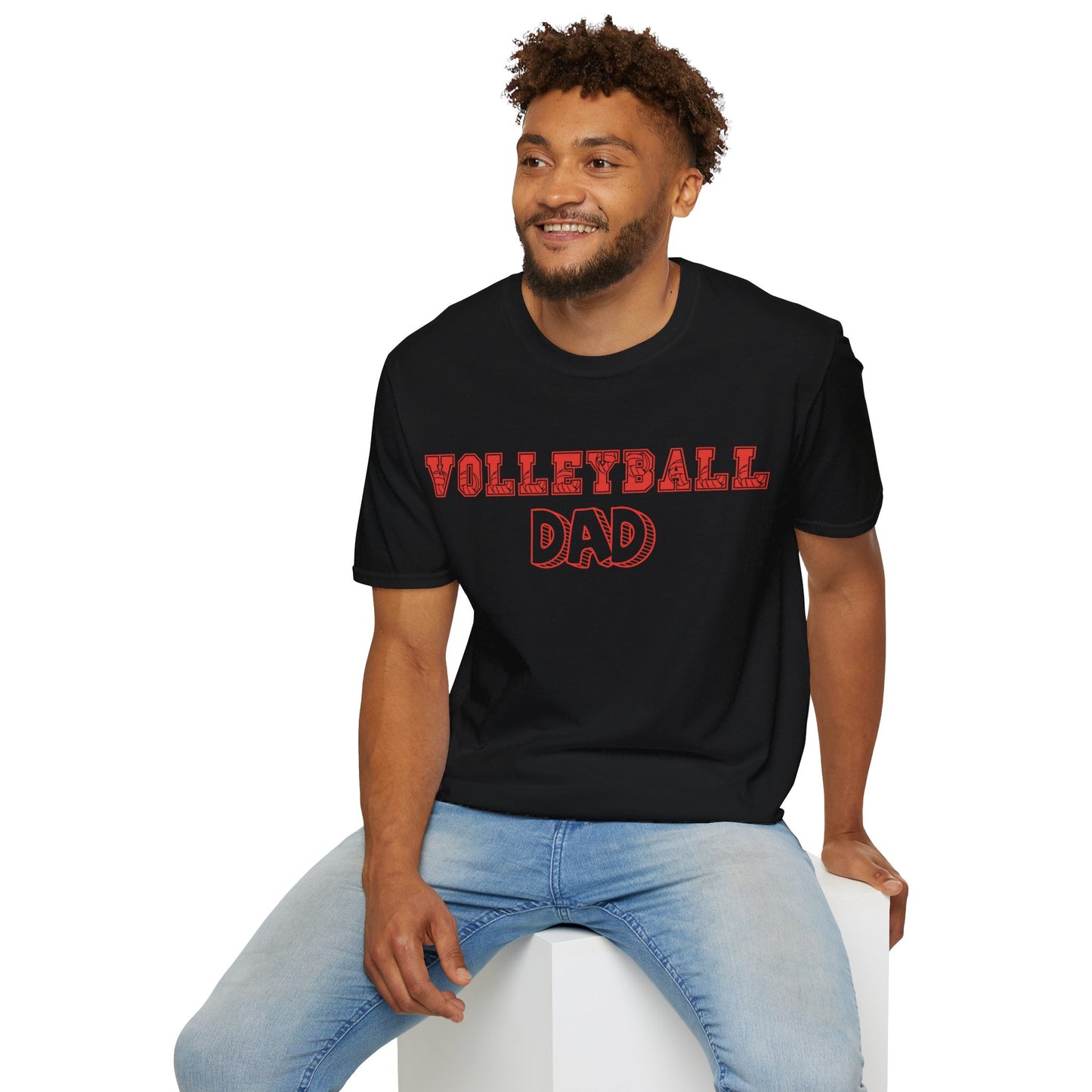 Volleyball Dad | Volleyball Shirt | Sports Shirt | Gift for Dad Gift for Father | Baller Shirt | Mighty Lifestyle | Softstyle T-Shirt